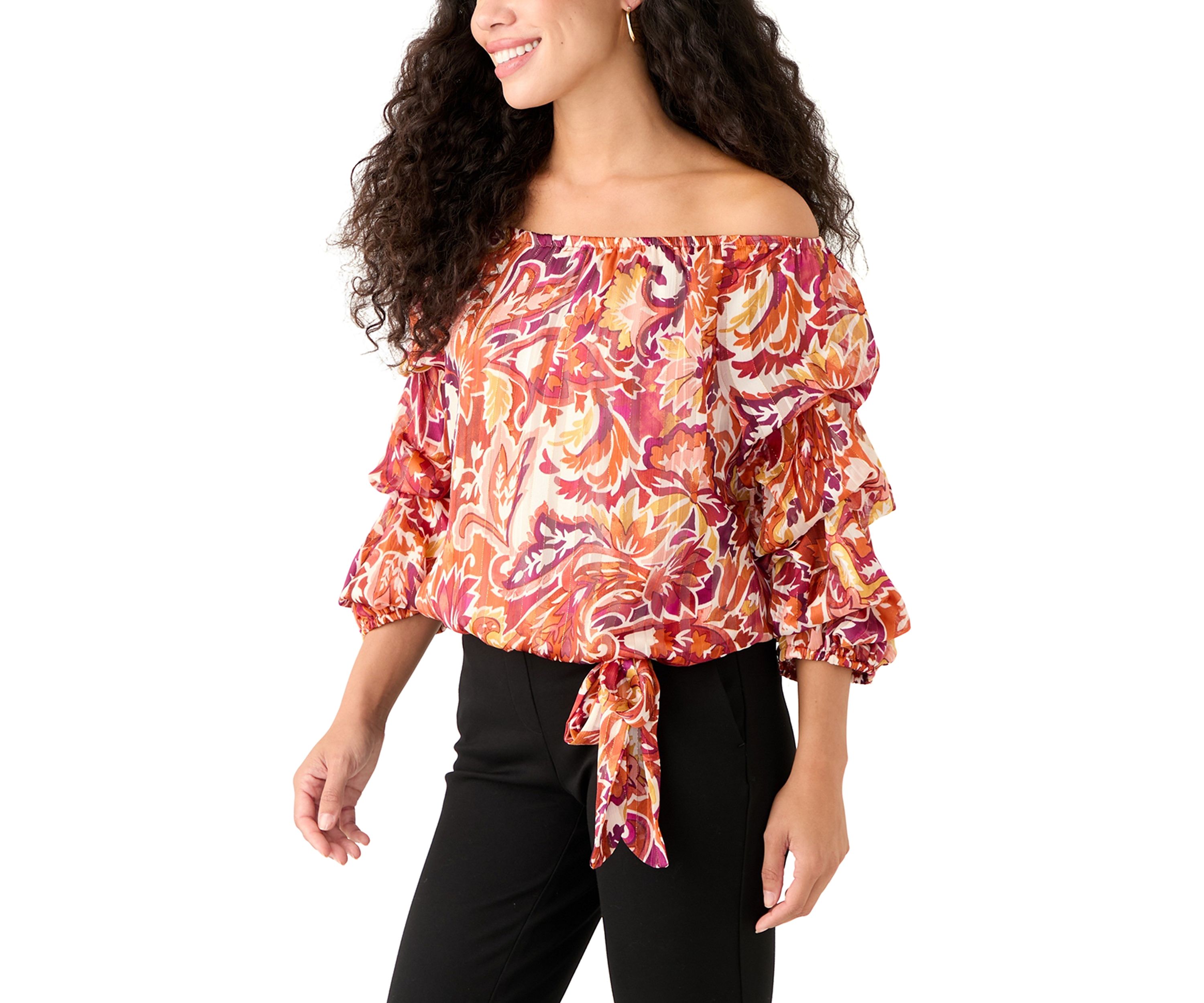 Petite Off-the-Shoulder Blouse