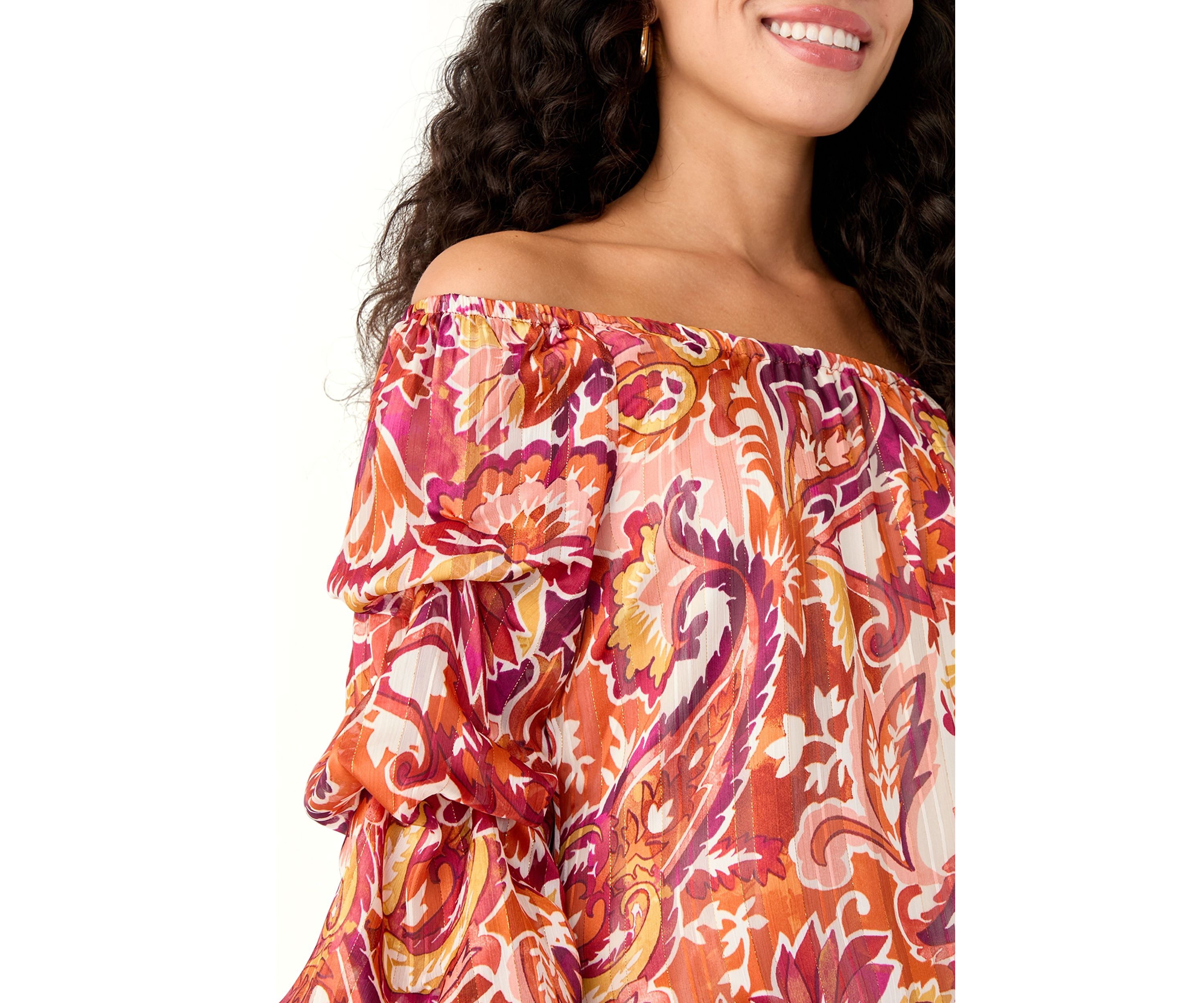 Petite Off-the-Shoulder Blouse