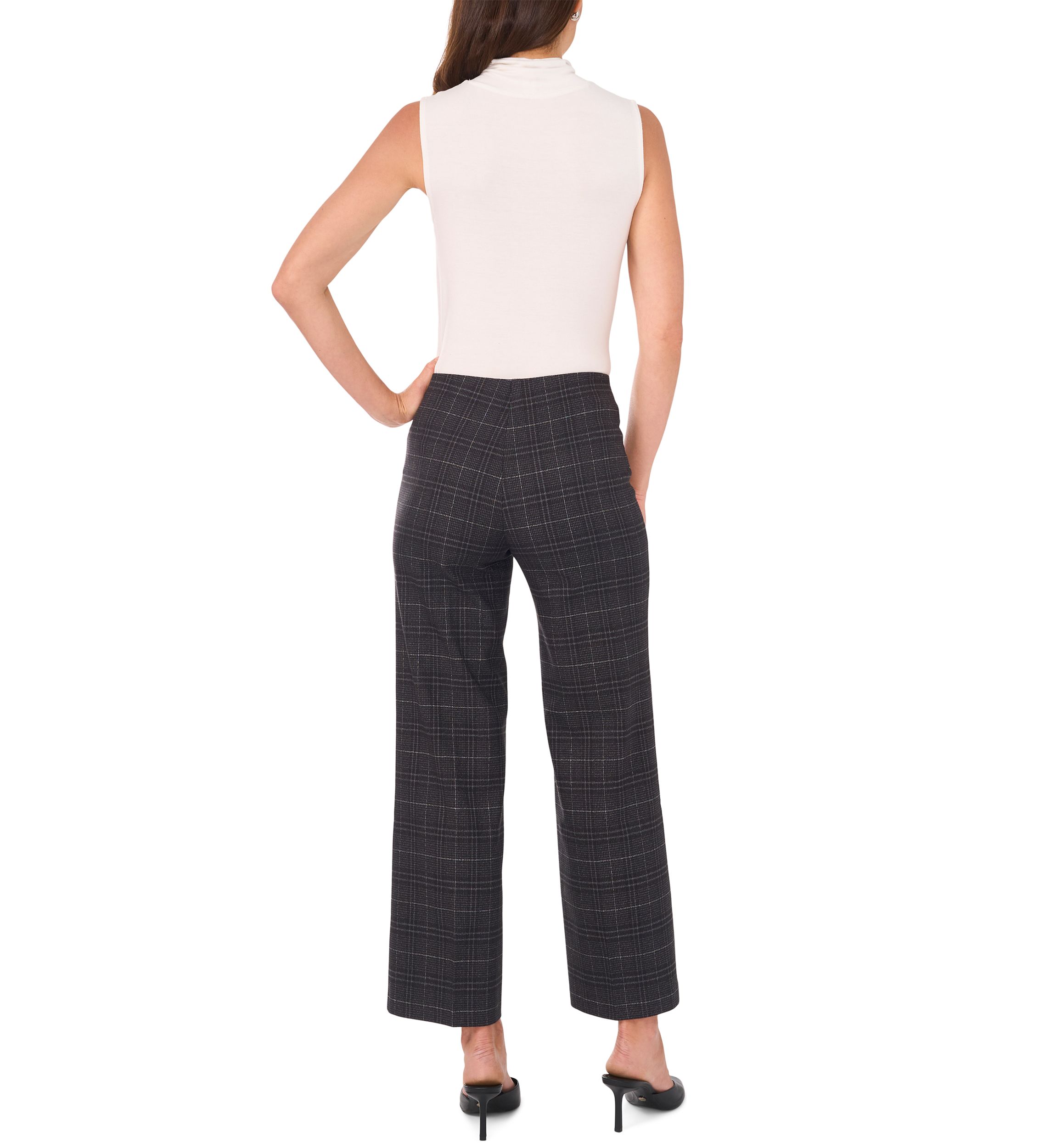 Petite Wide Leg Ponte Pants