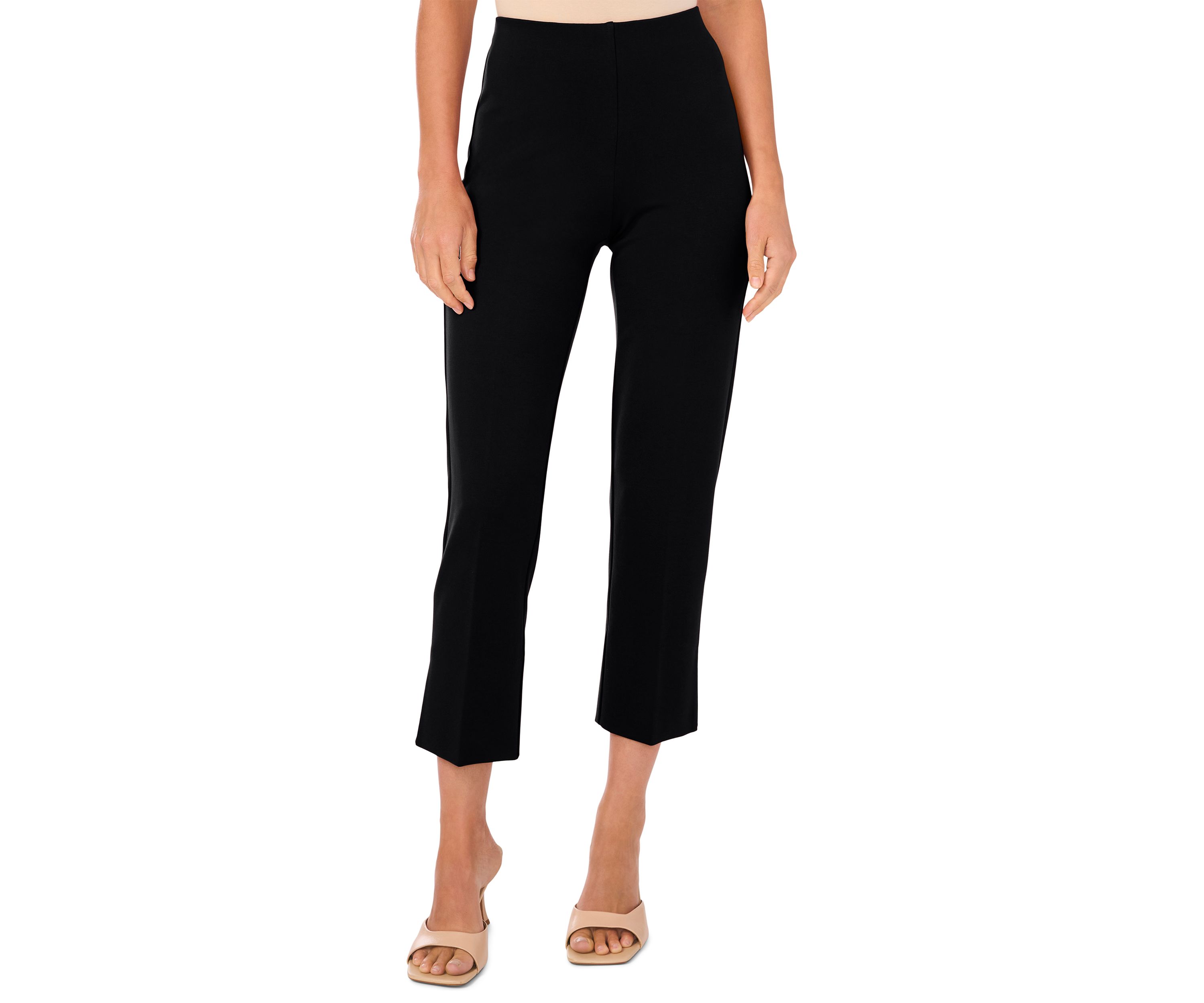 Petite Ponte Side Slit Pants