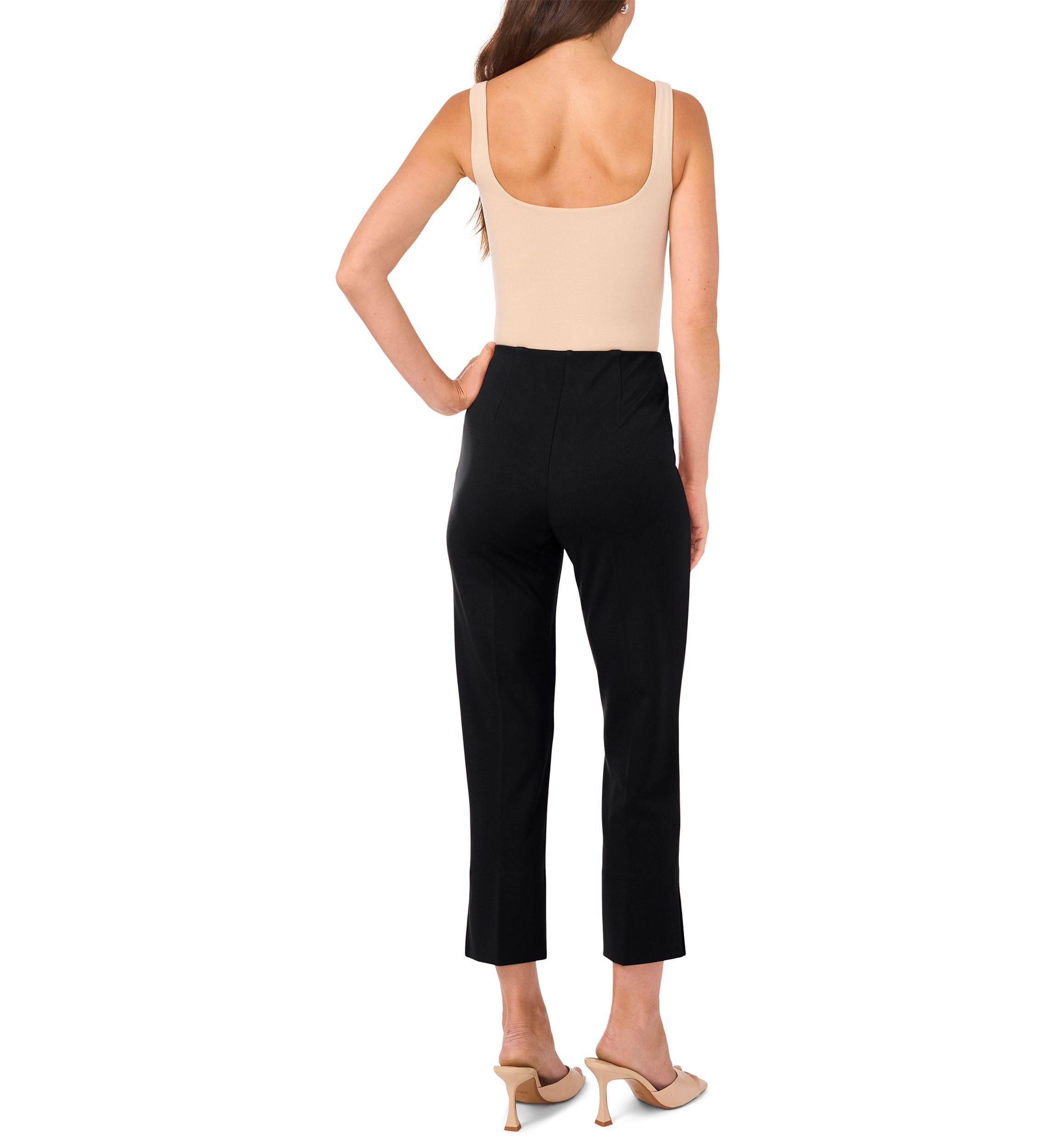 Petite Ponte Side Slit Pants