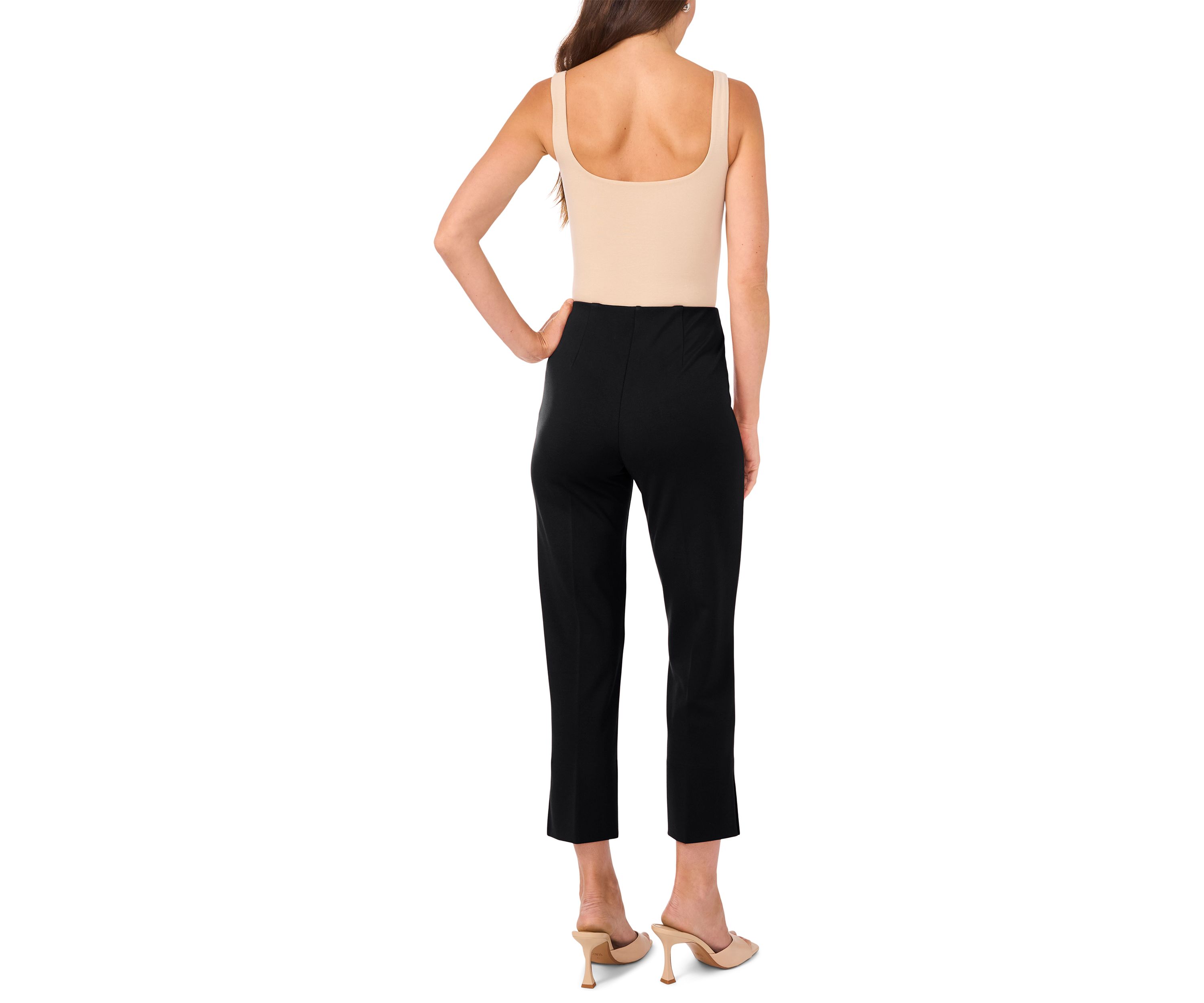 Petite Ponte Side Slit Pants