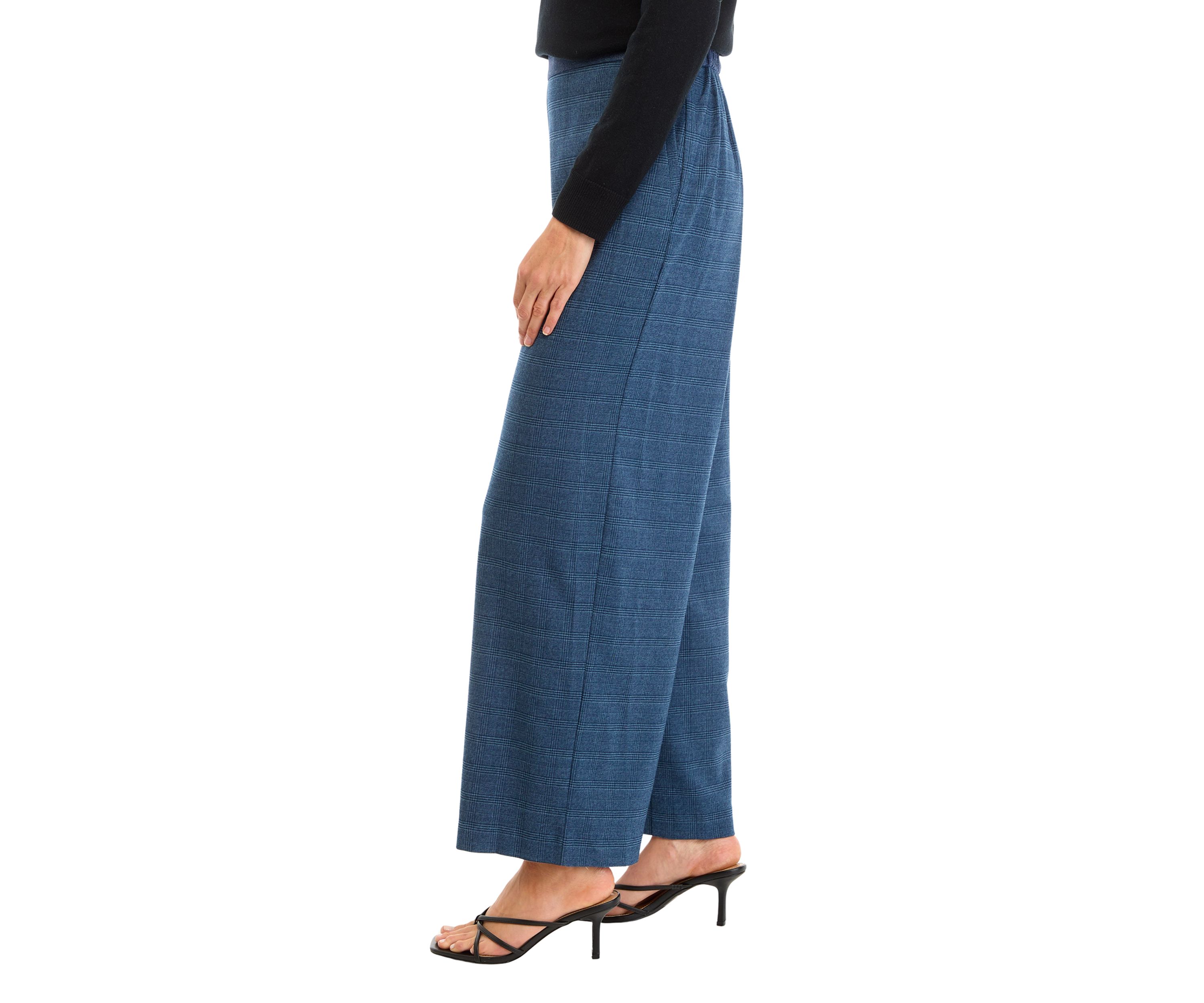 Womens Side Tab Pleated Pants