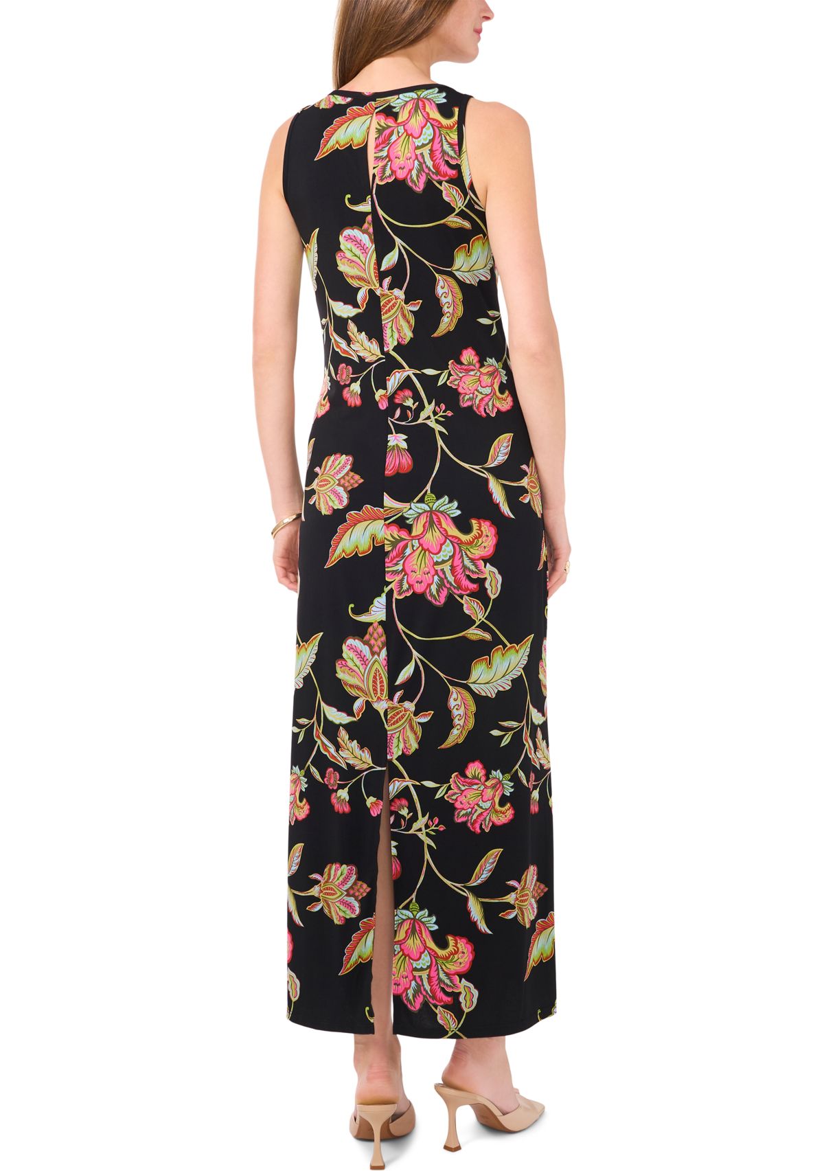 Womens Paisley Printed Midi Dress