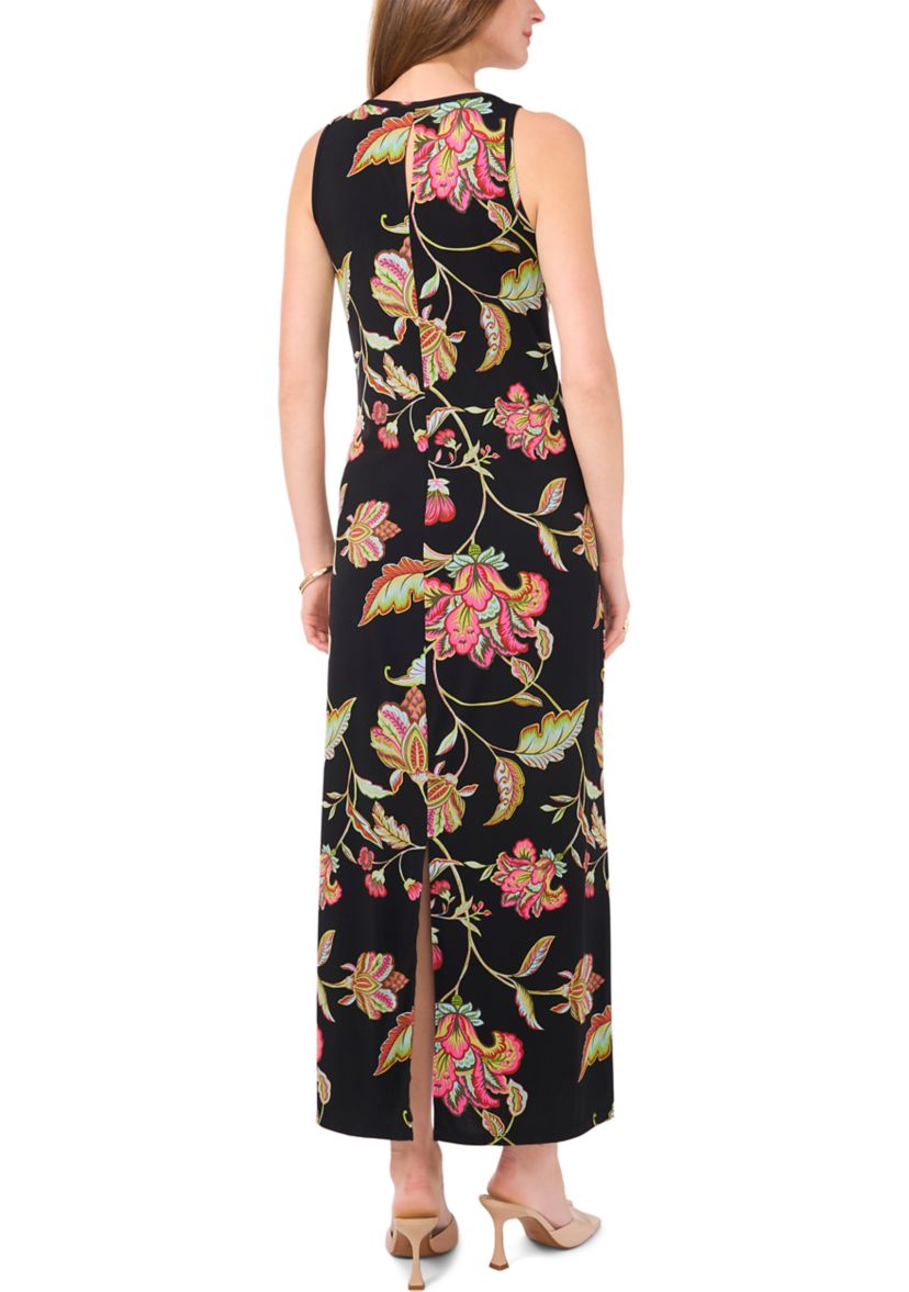 Womens Paisley Printed Midi Dress