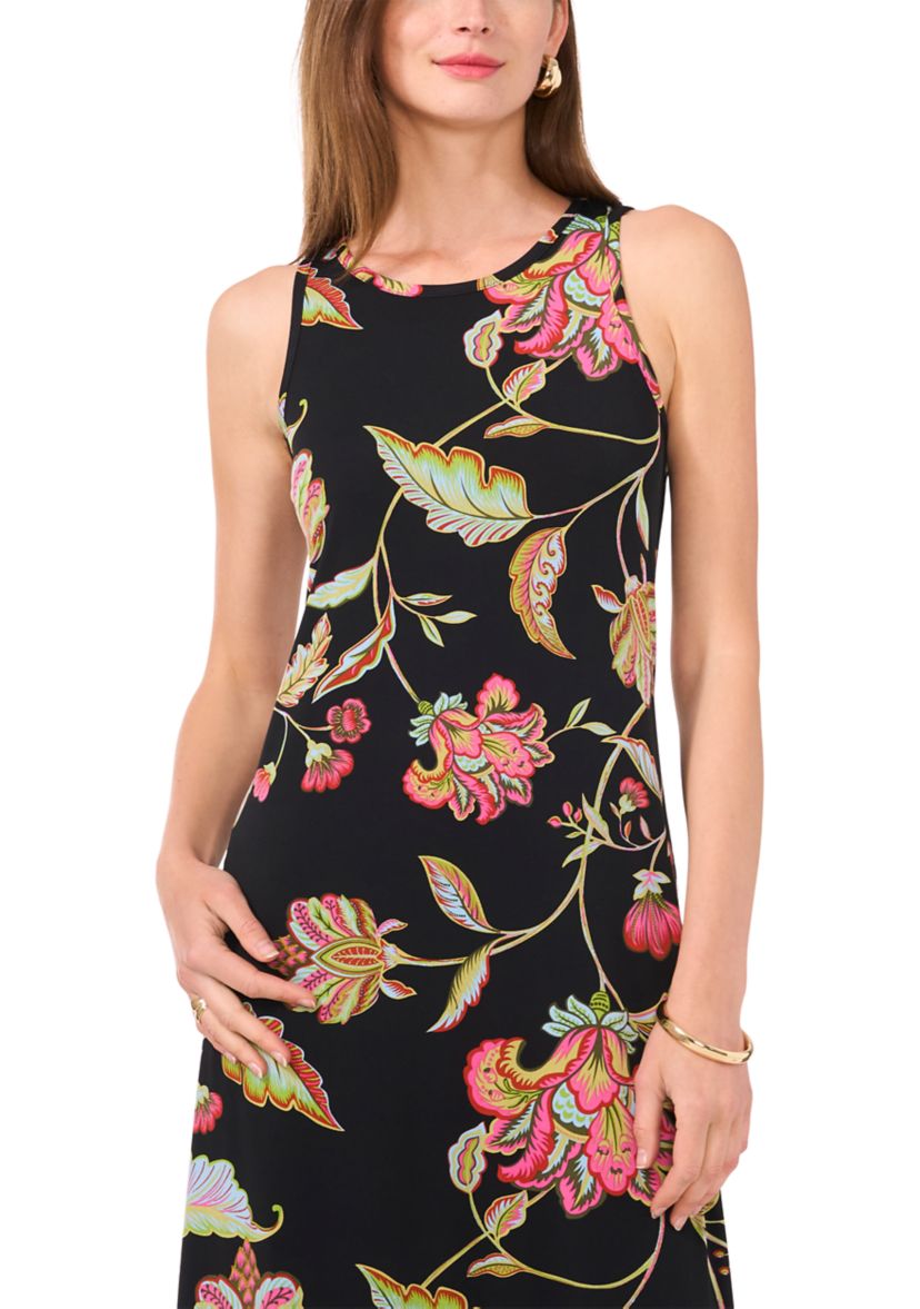 Womens Paisley Printed Midi Dress