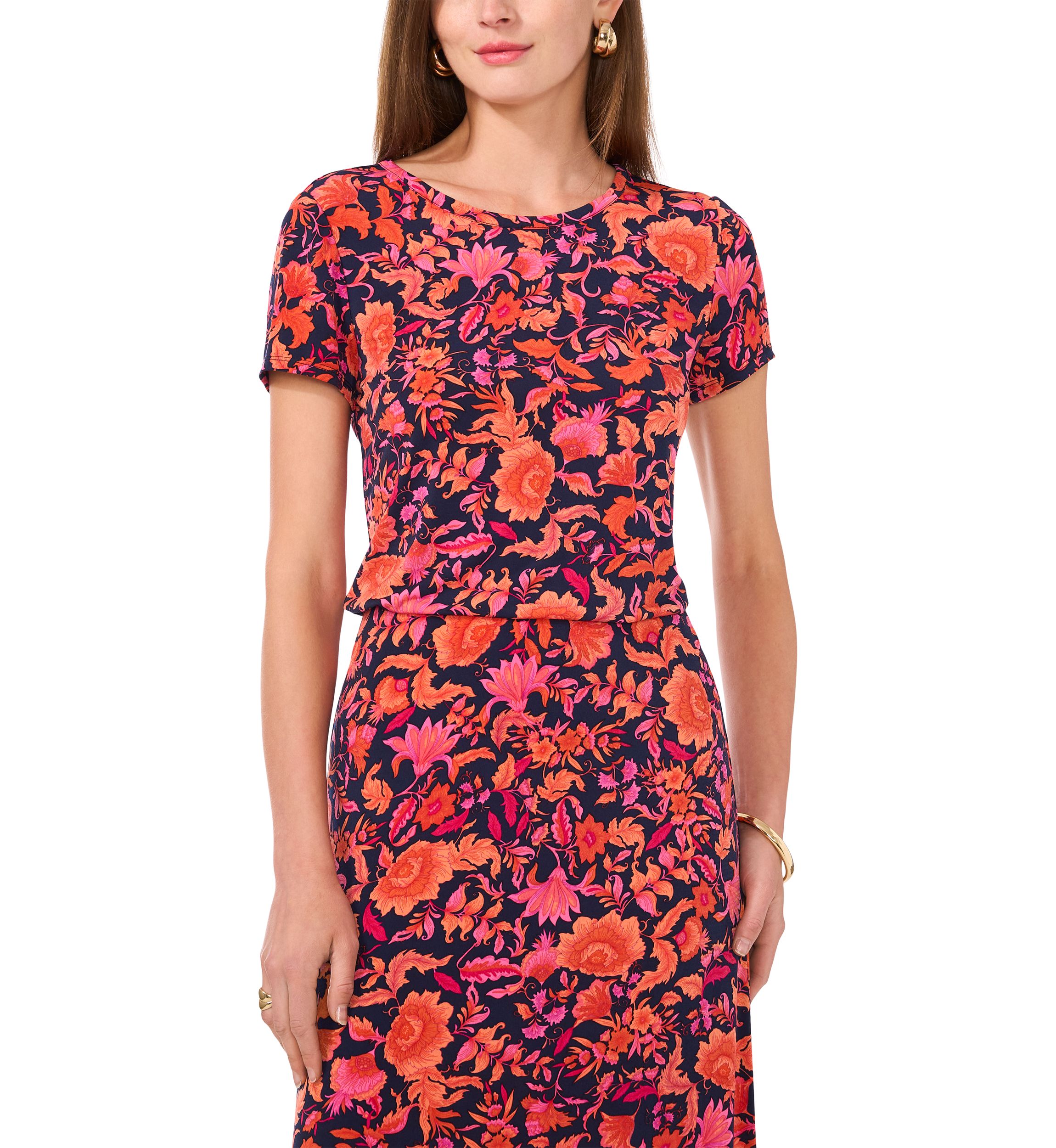 Womens Short Sleeve Orchid Top 