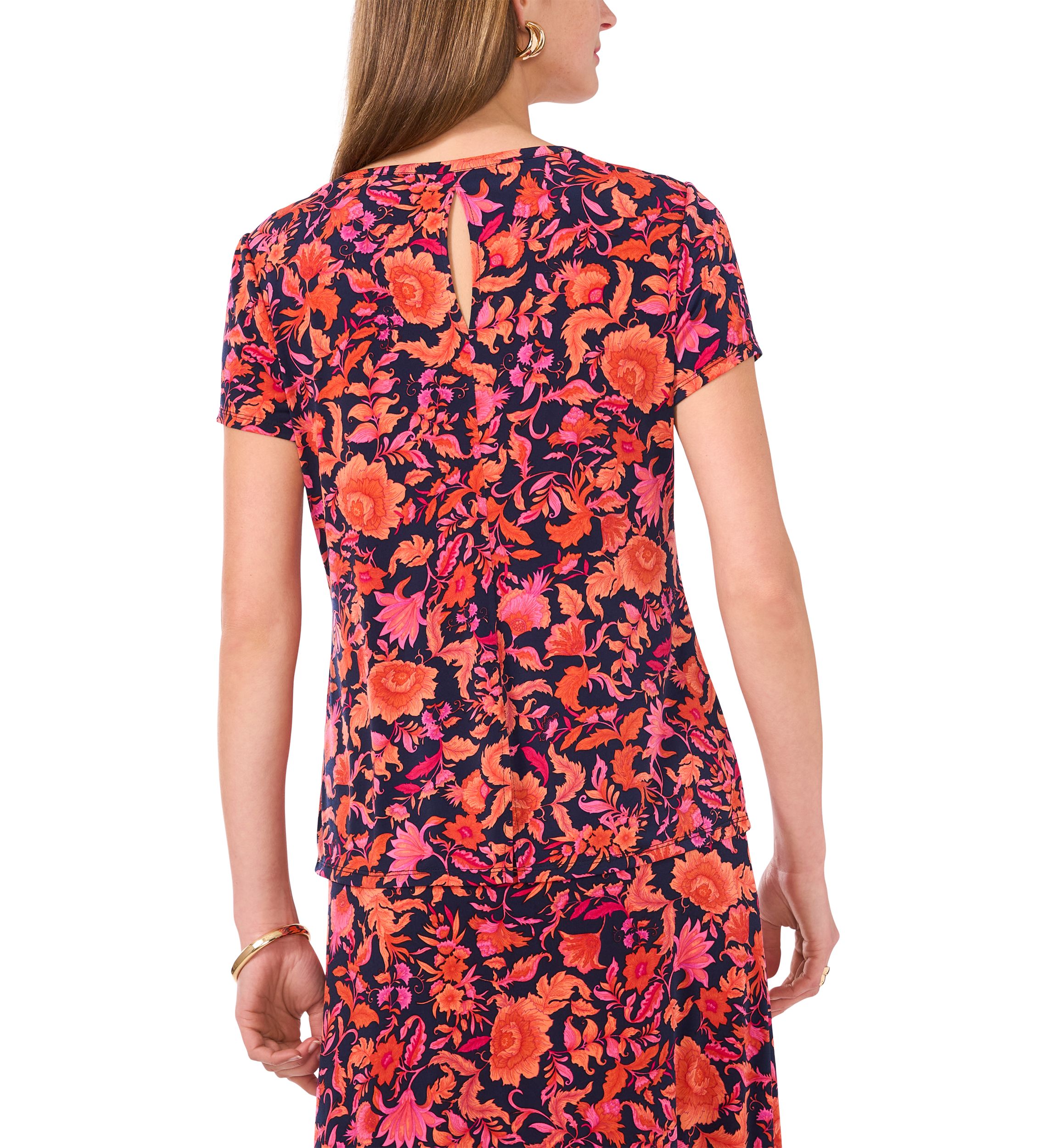 Womens Short Sleeve Orchid Top 