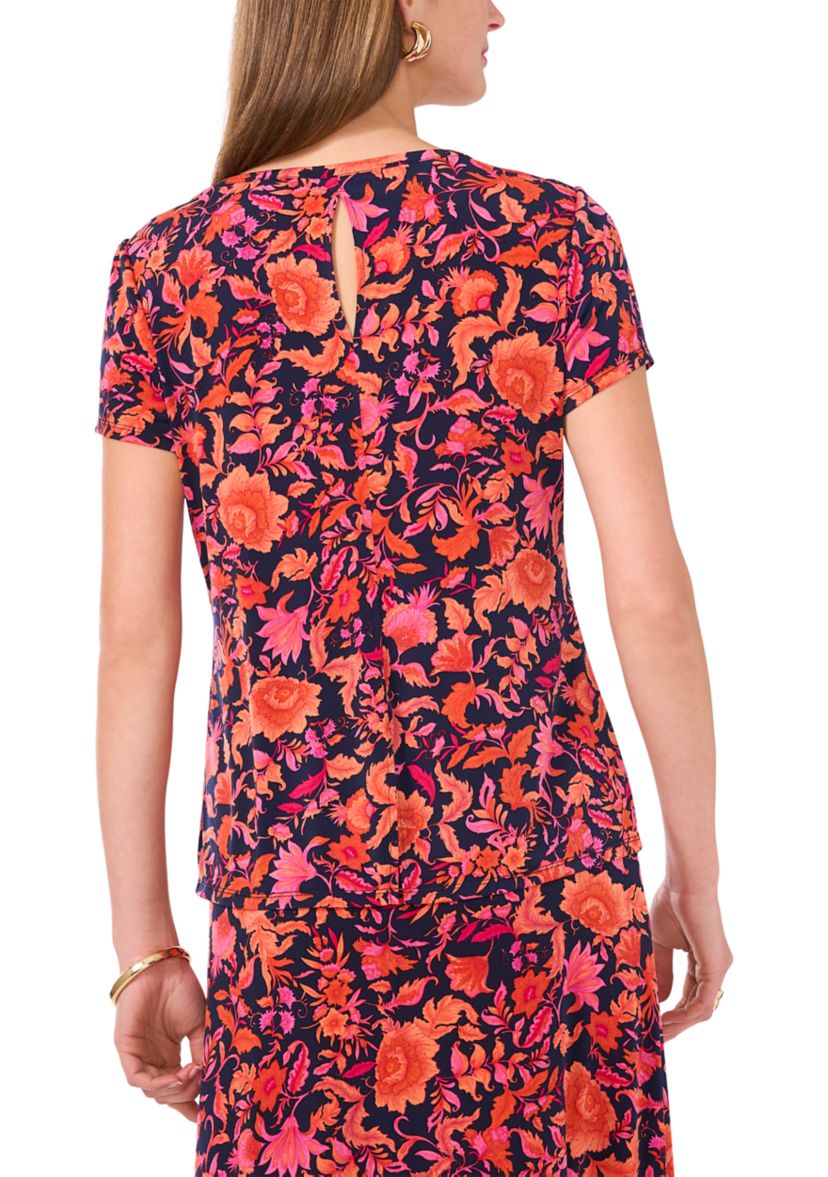 Womens Short Sleeve Orchid Top 