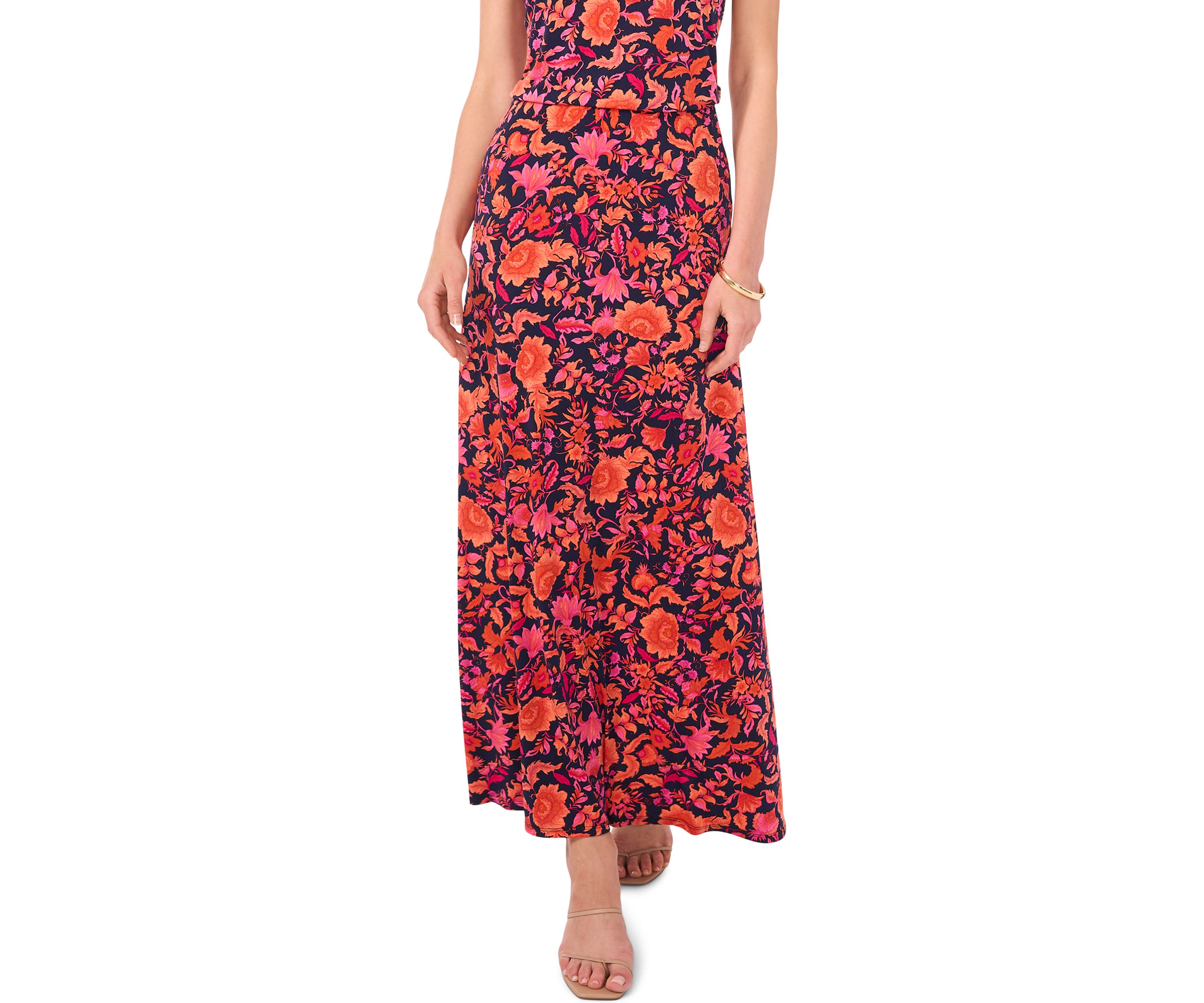 Womens Wild Orchid Midi Skirt 