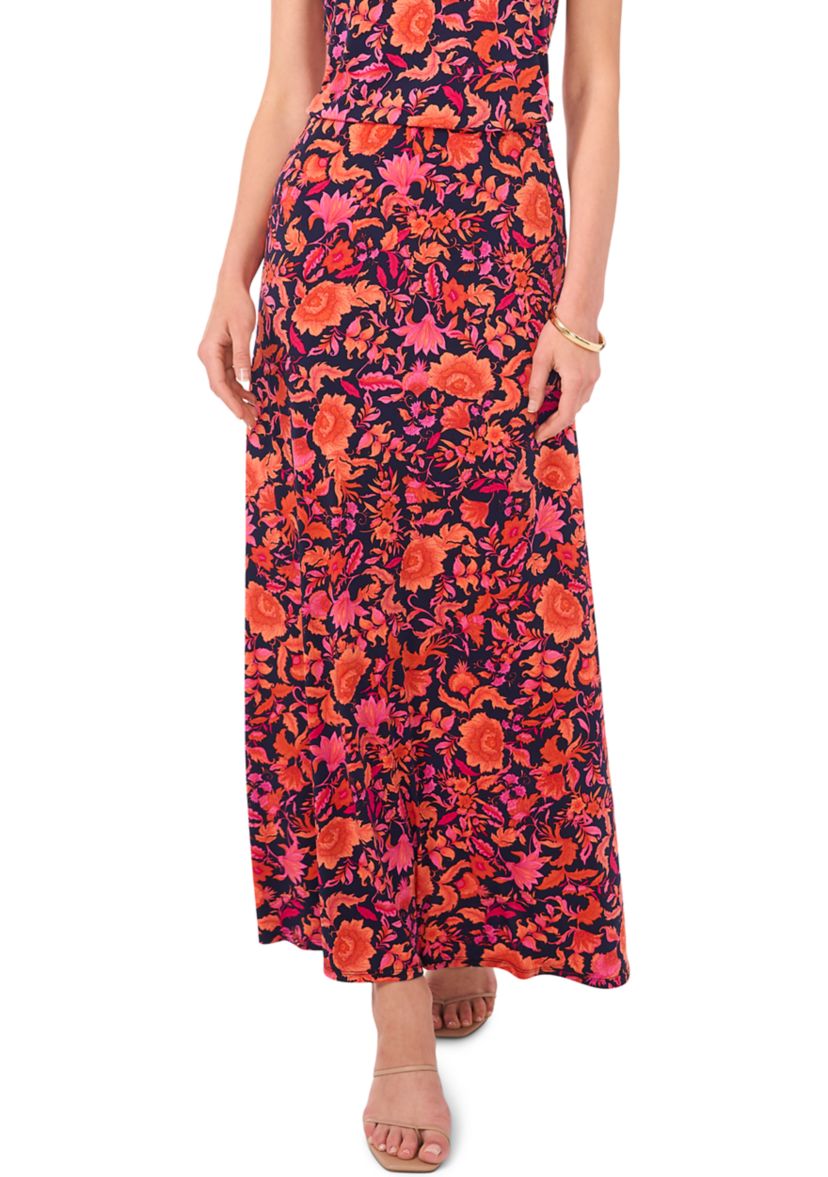 Womens Wild Orchid Midi Skirt 