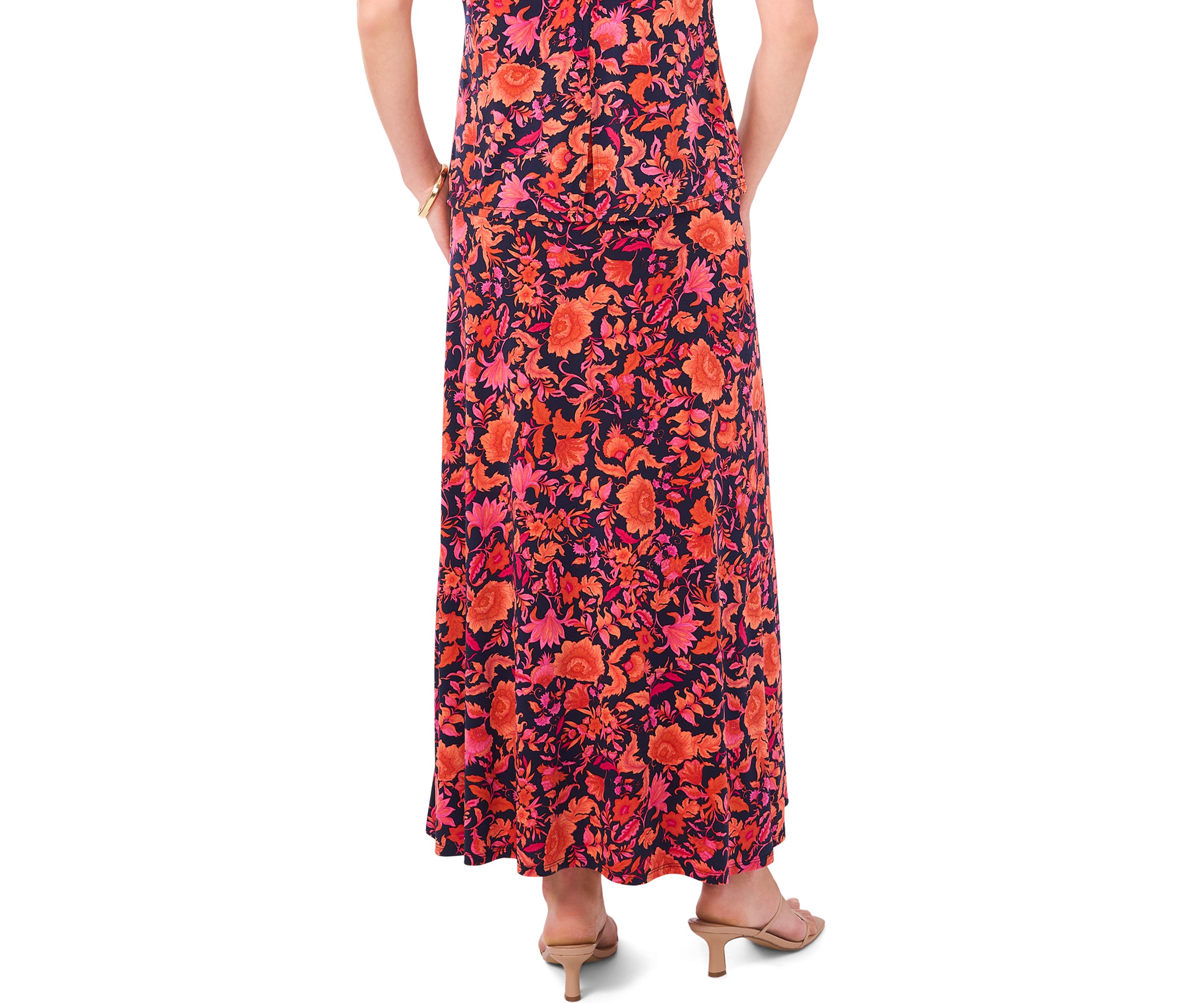 Womens Wild Orchid Midi Skirt 