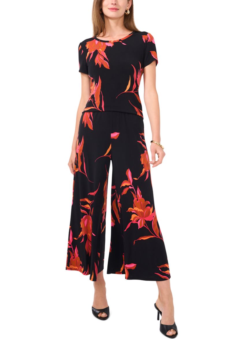 Womens Short Sleeve Printed Top