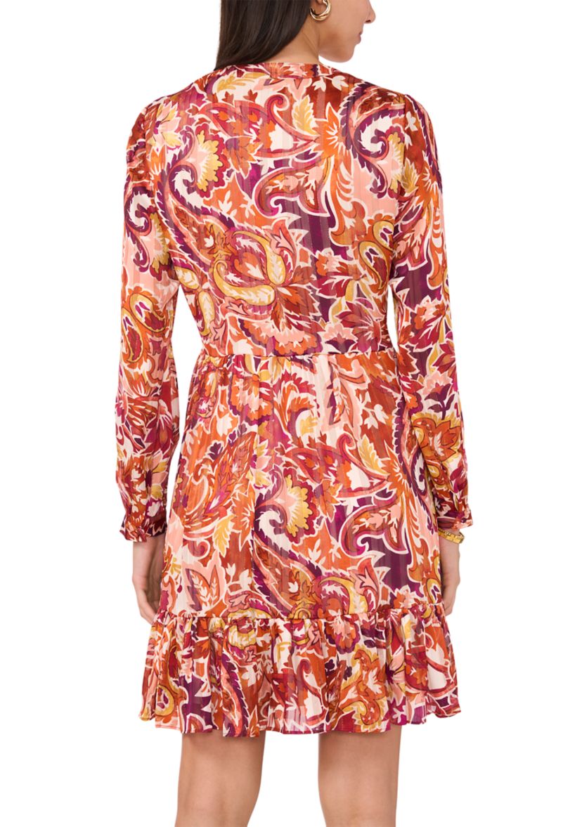 Womens Printed Babydoll Dress
