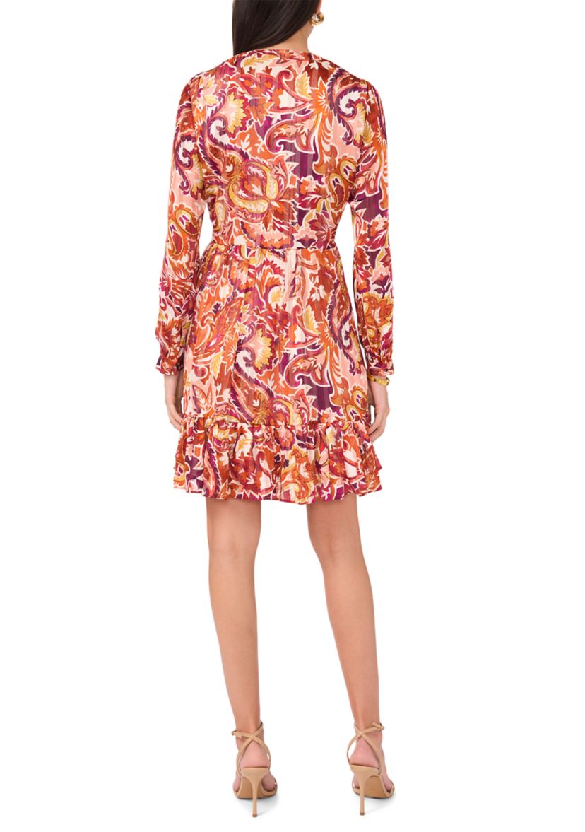 Womens Printed Babydoll Dress