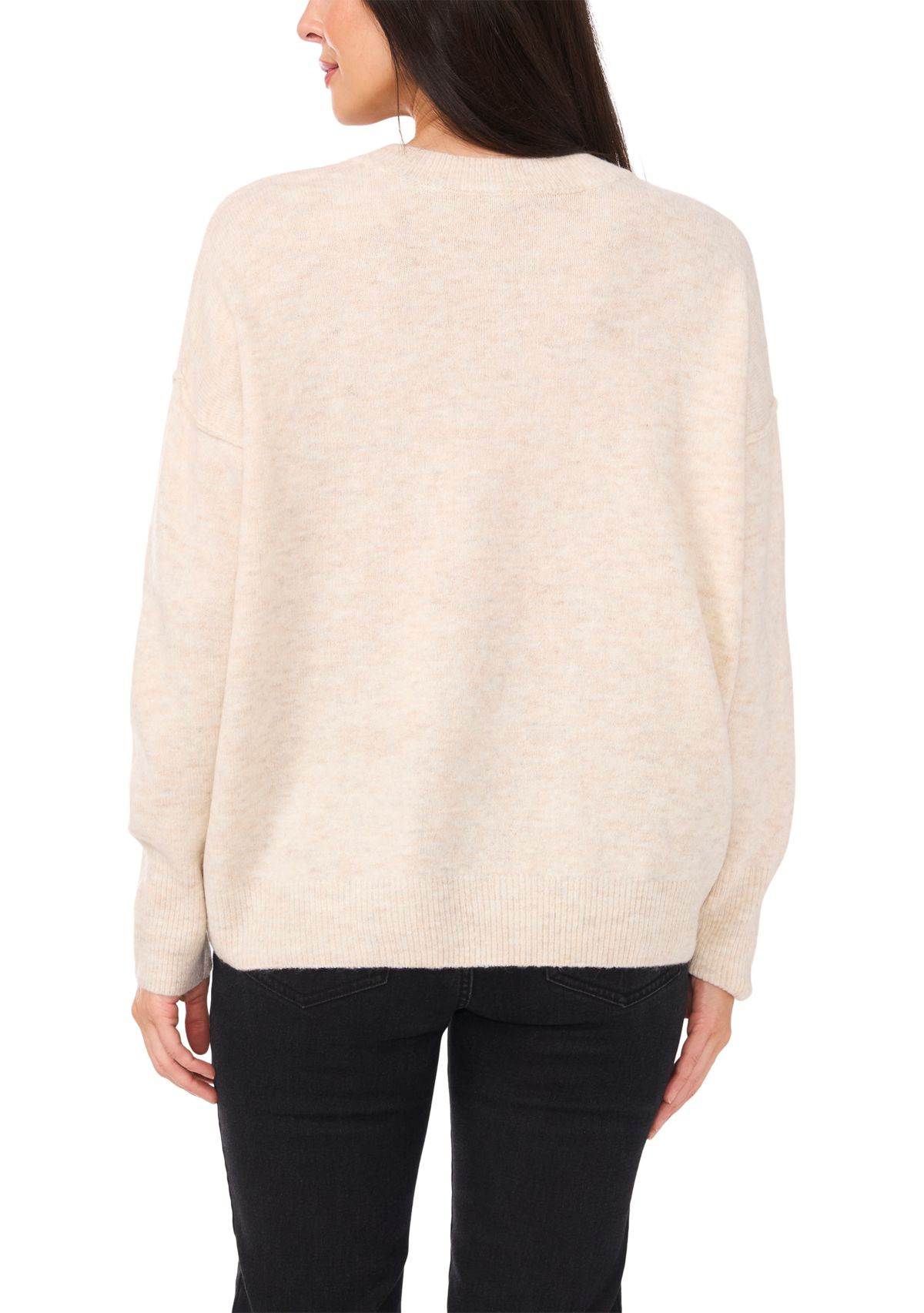 Womens Star Dolman Sleeve Sweater 