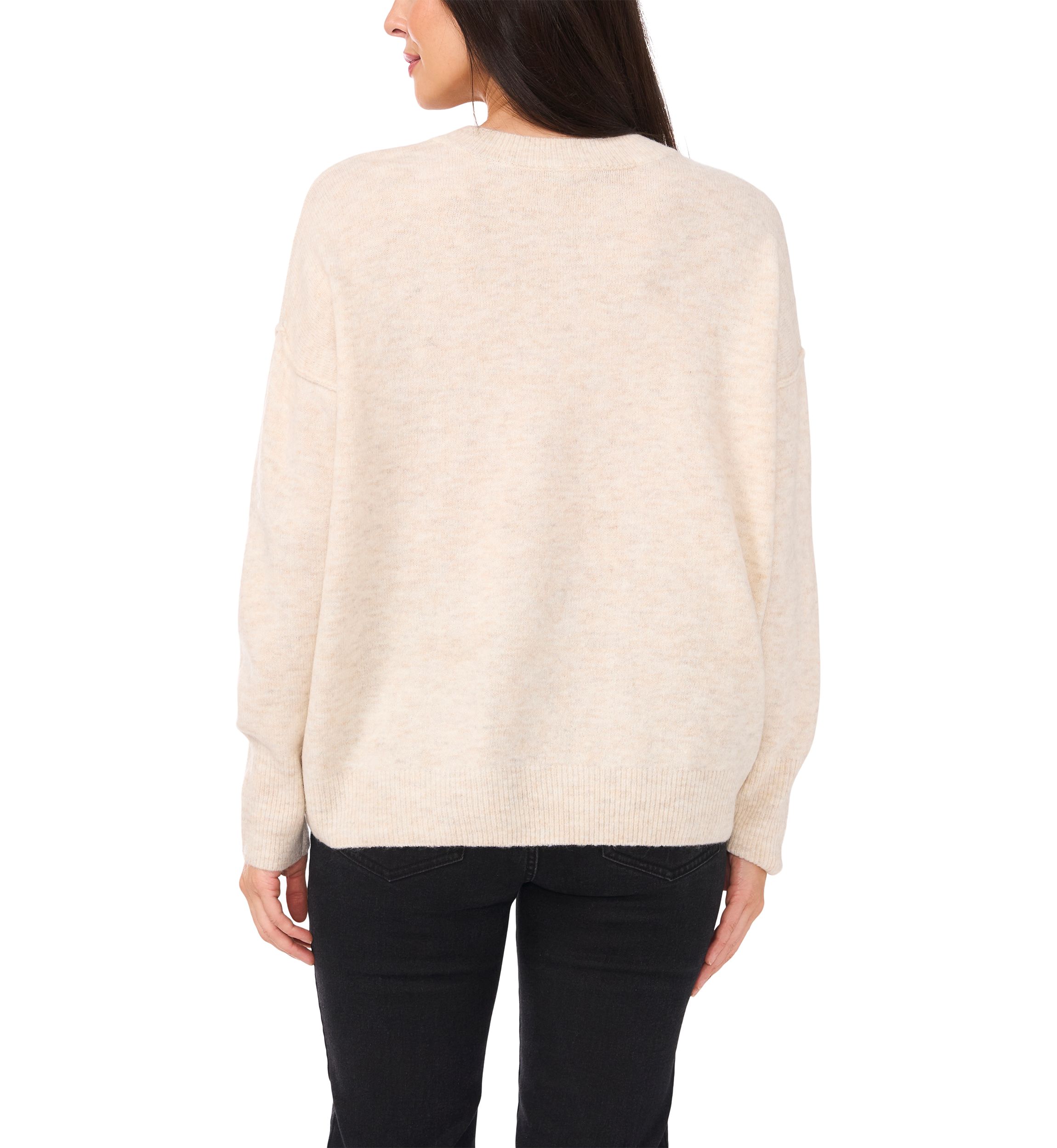 Womens Star Dolman Sleeve Sweater 