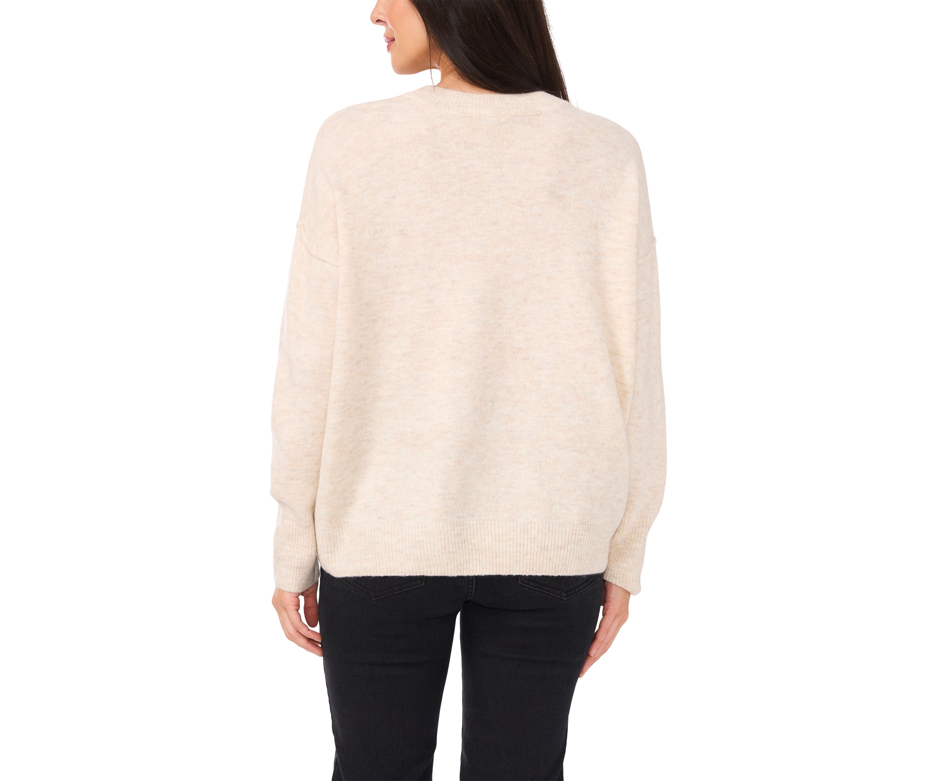 Womens Star Dolman Sleeve Sweater 