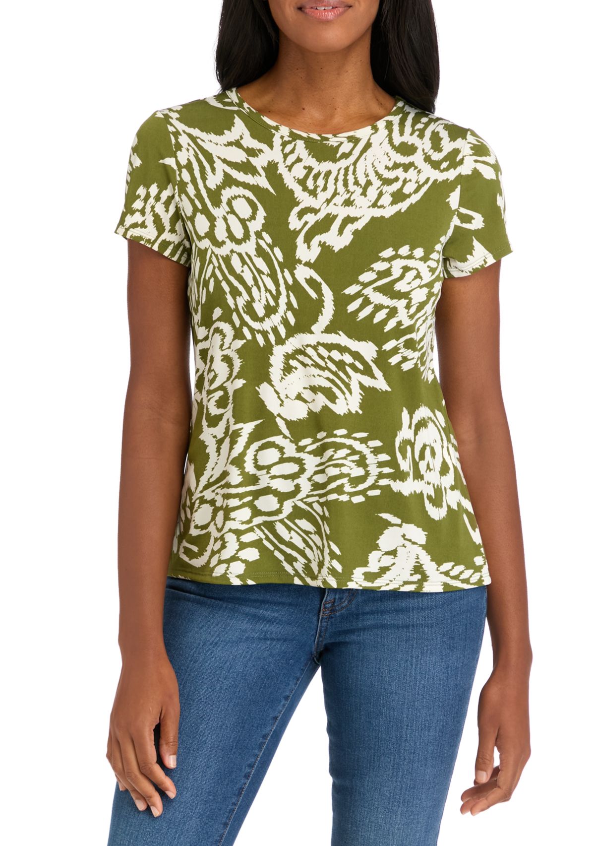 Womens Paisley Printed Top