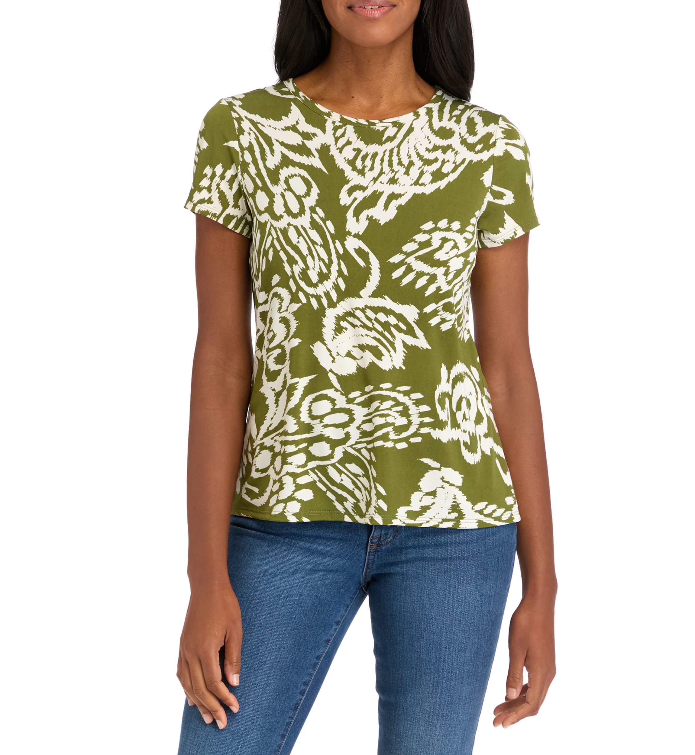 Womens Paisley Printed Top