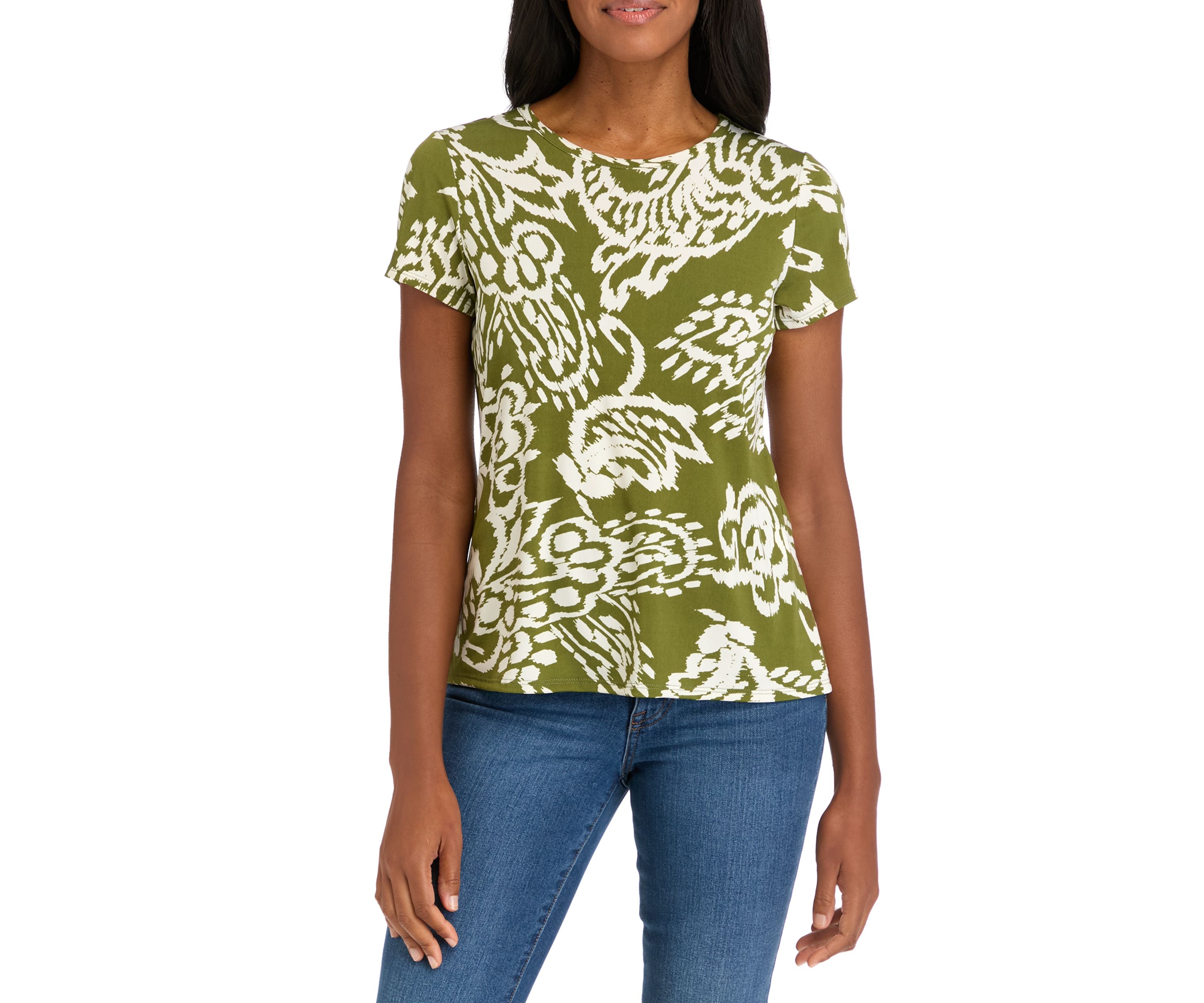 Womens Paisley Printed Top