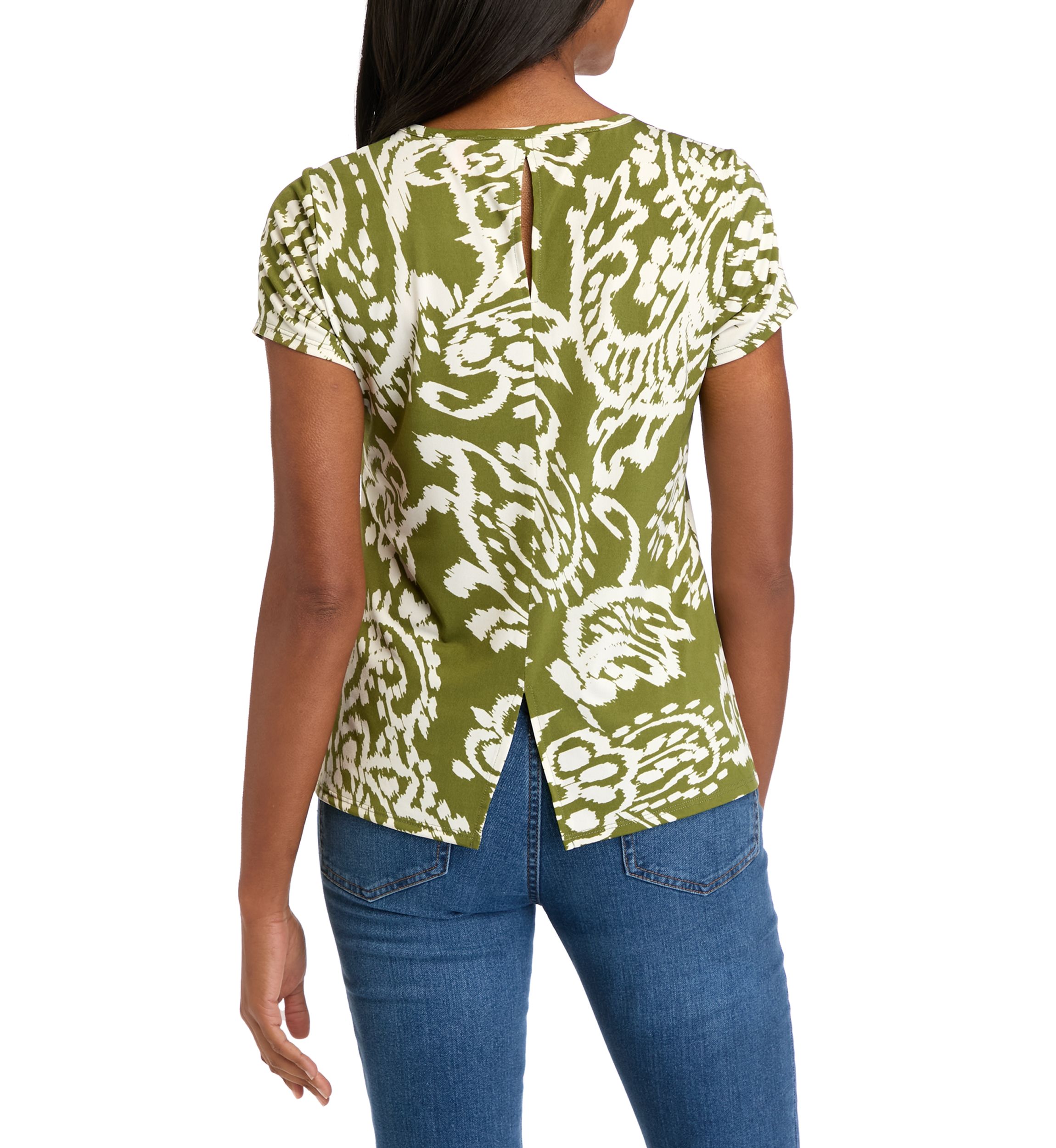 Womens Paisley Printed Top