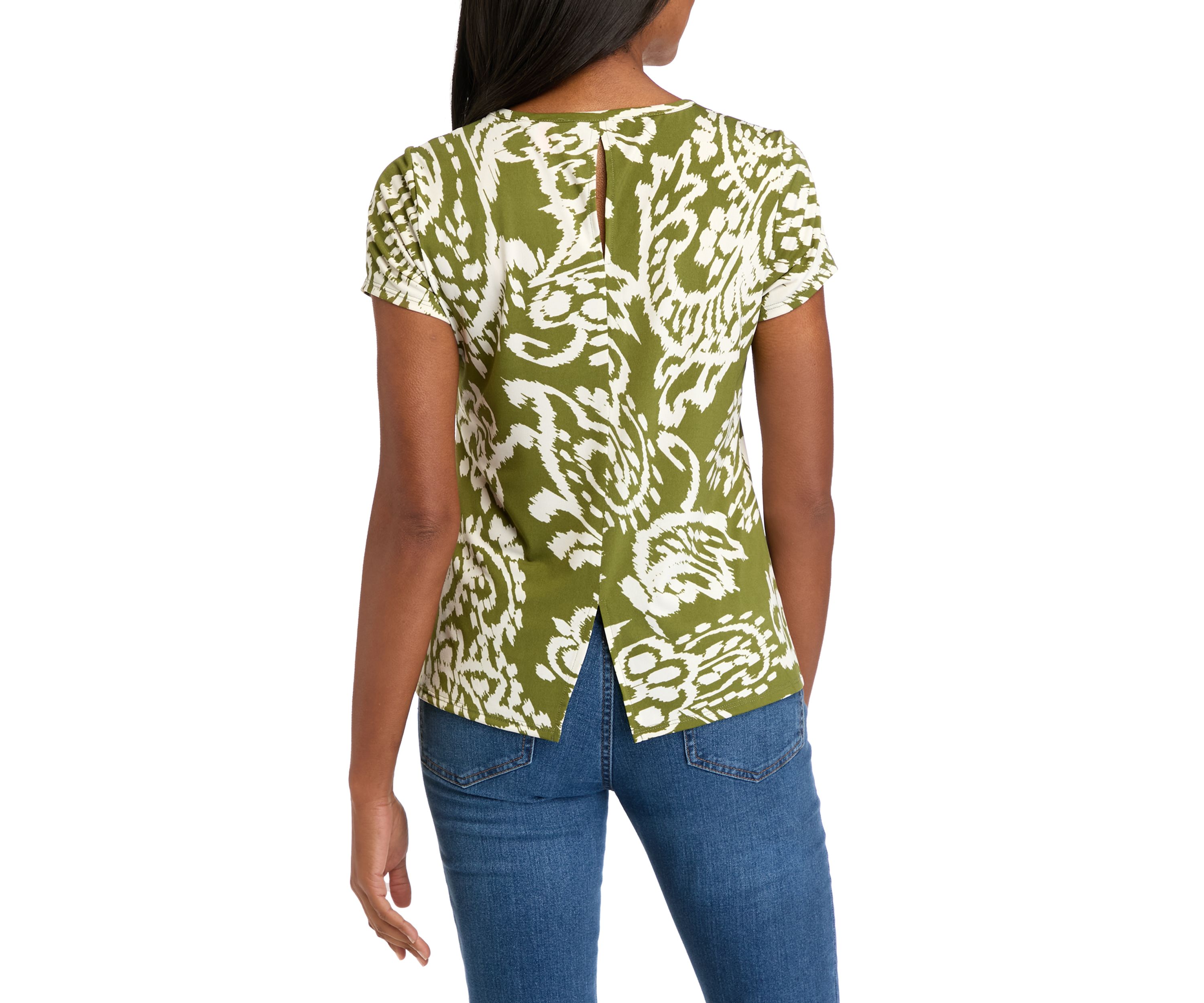 Womens Paisley Printed Top