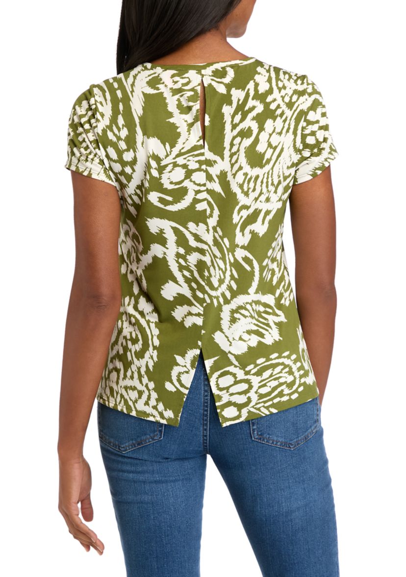 Womens Paisley Printed Top