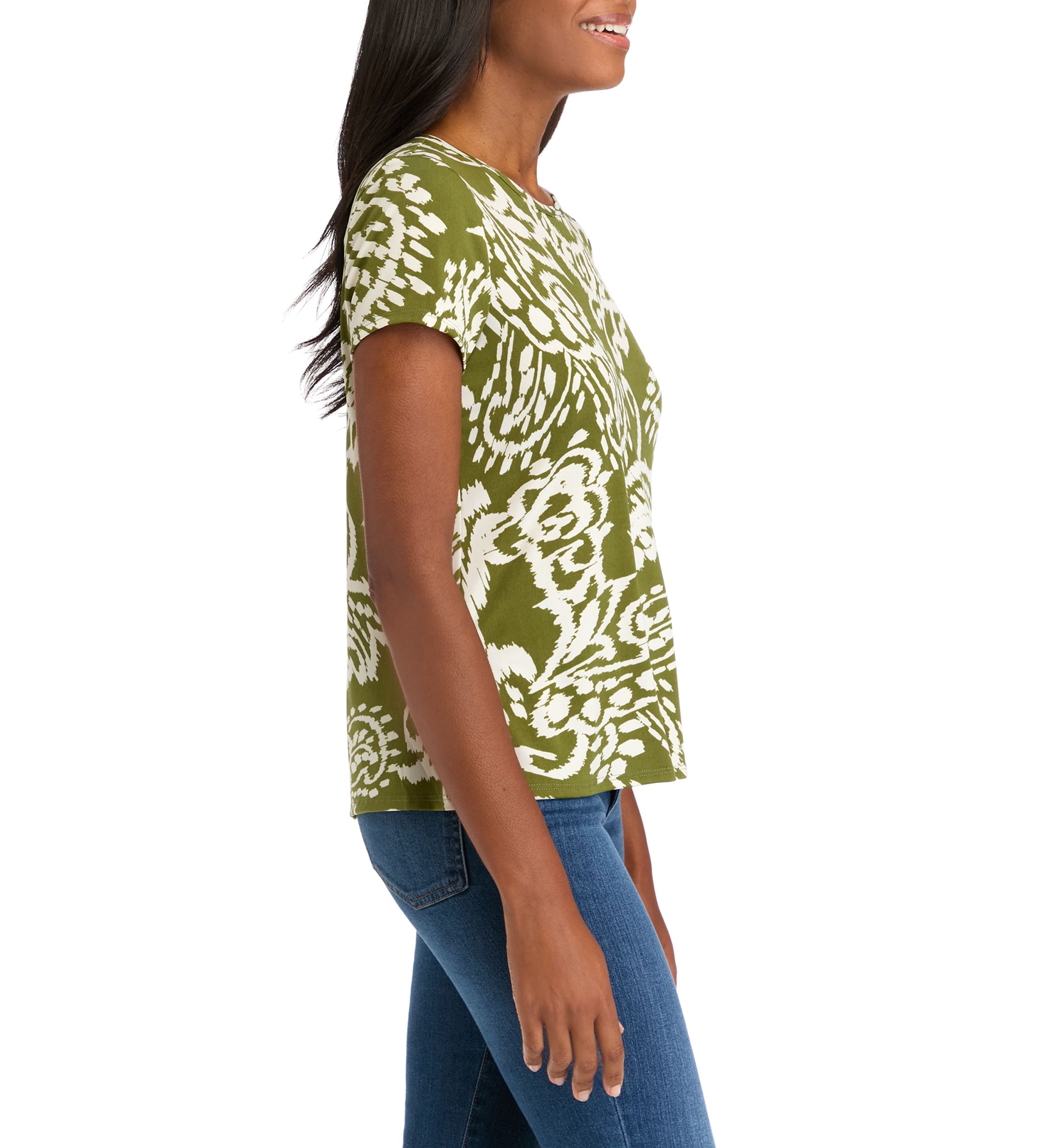 Womens Paisley Printed Top