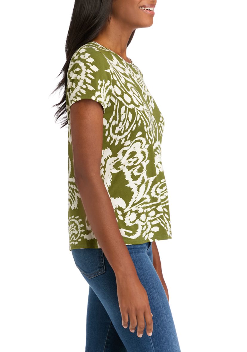 Womens Paisley Printed Top