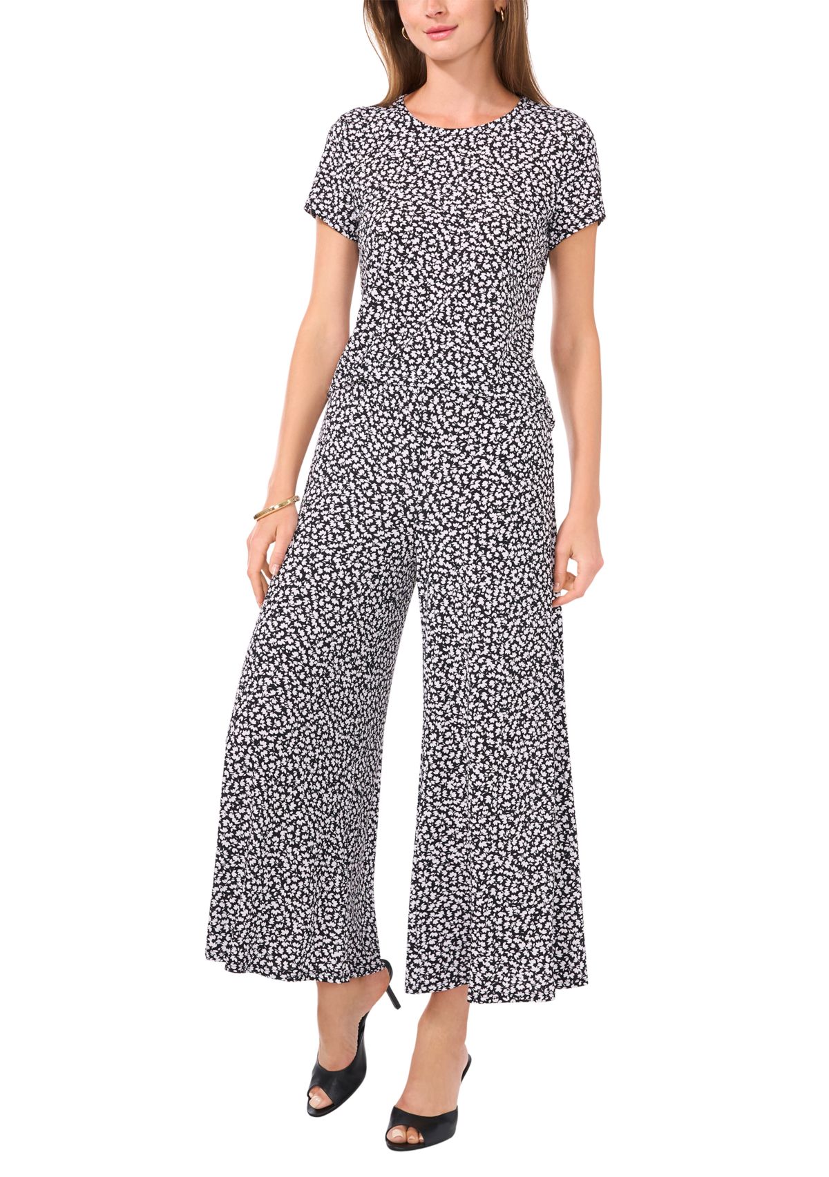 Womens Floral Short Sleeve Top