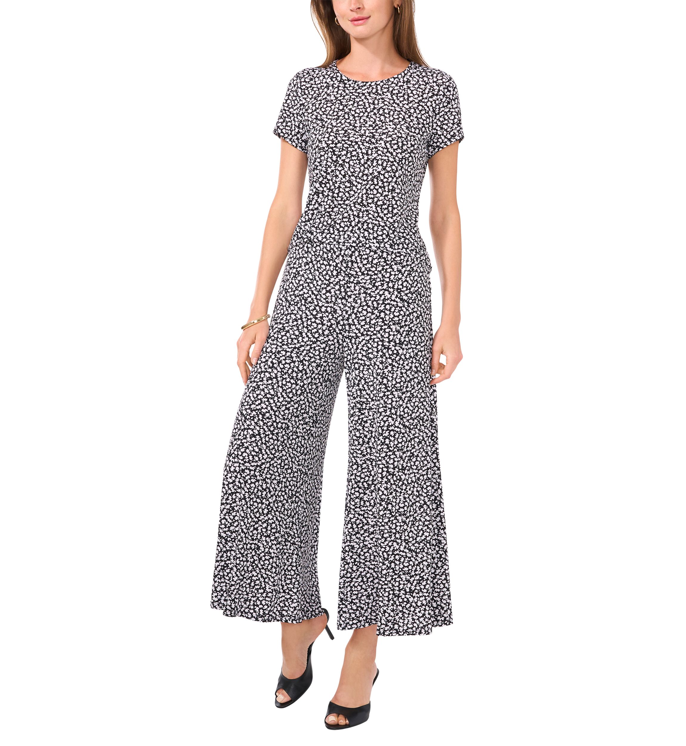 Womens Floral Short Sleeve Top