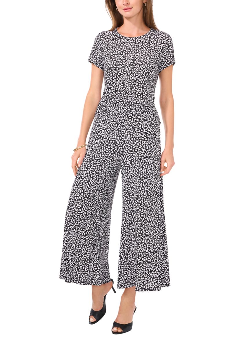 Womens Floral Short Sleeve Top