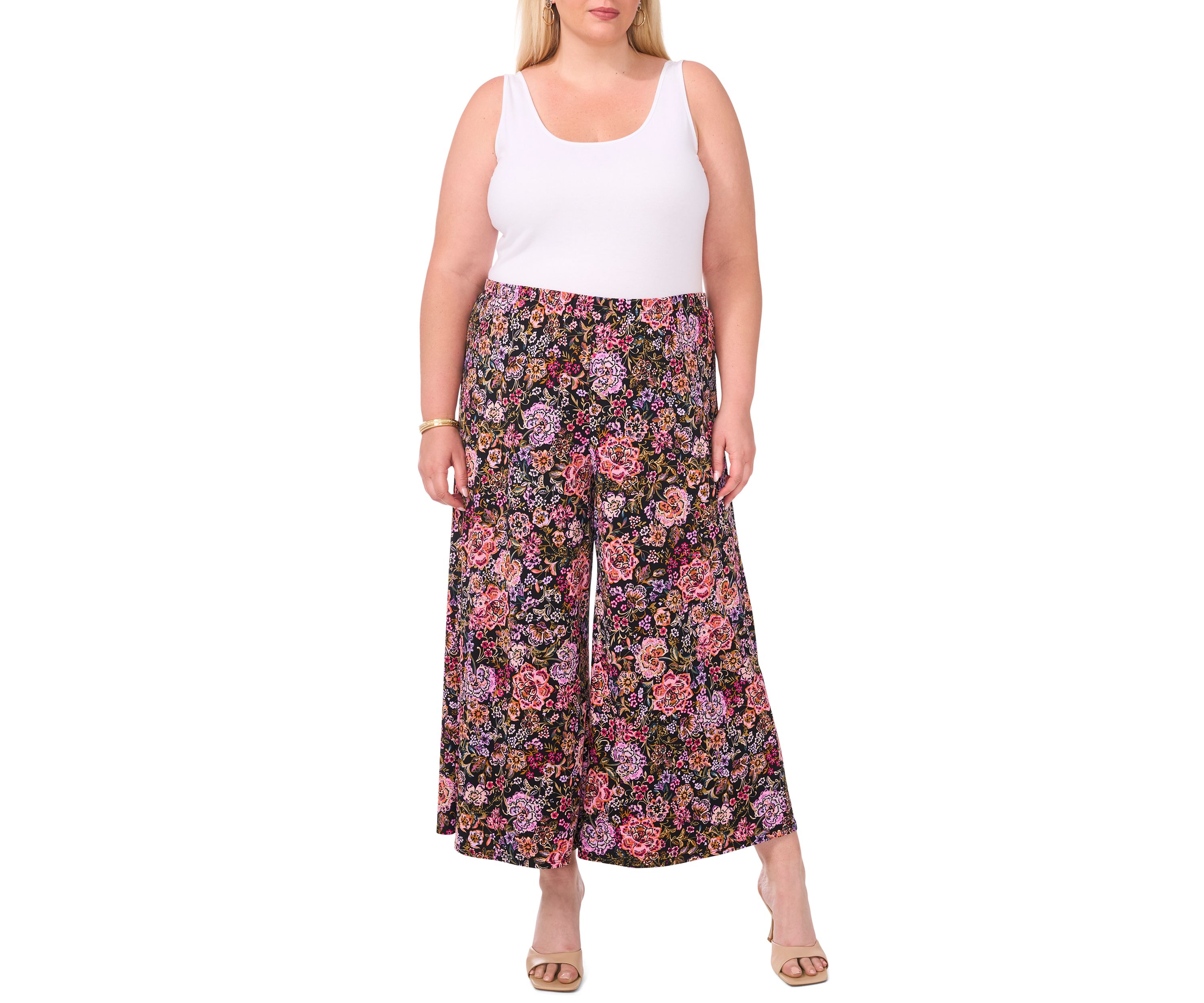 Plus Size Wide Leg Pants