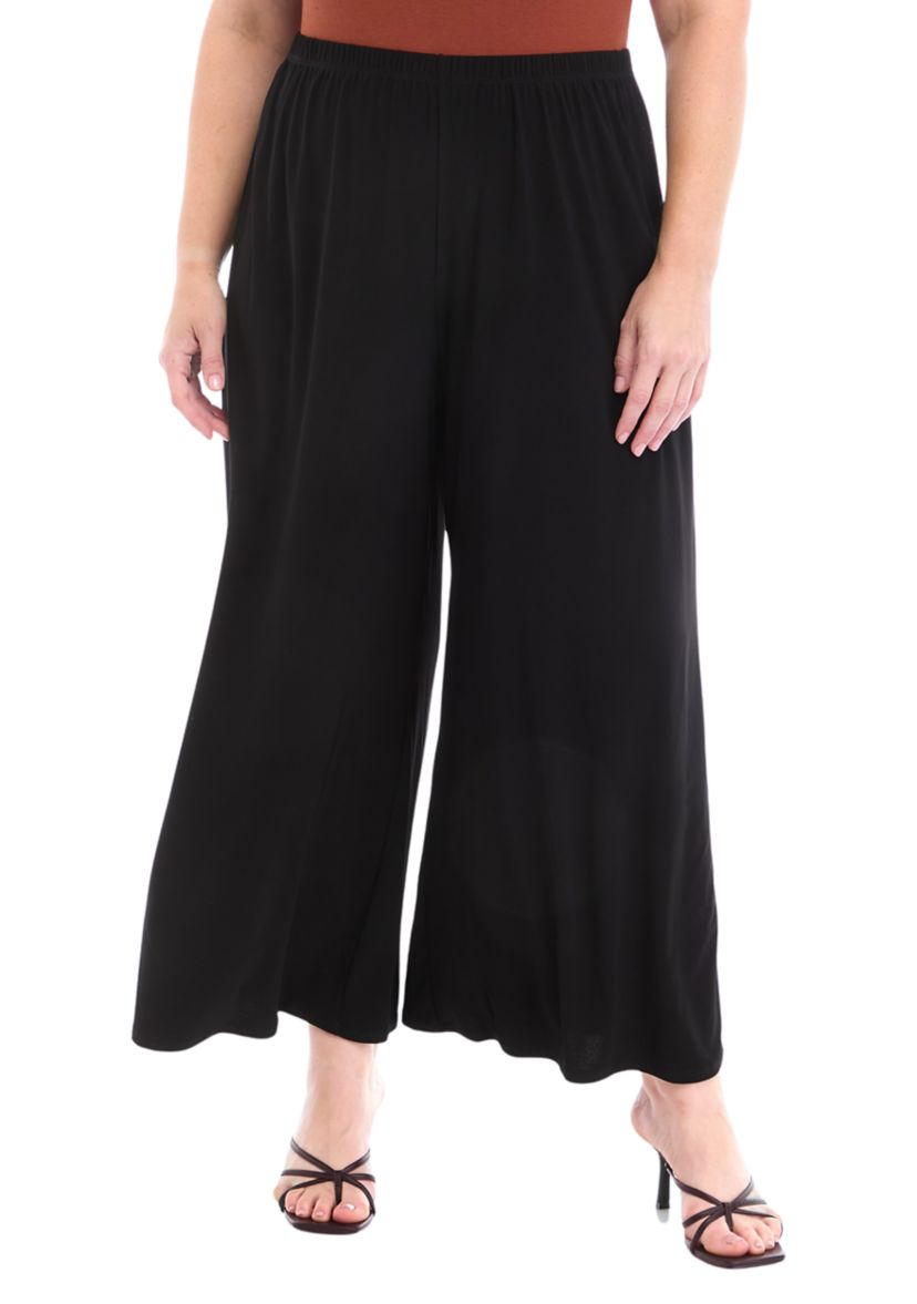 Plus Size Wide Leg Pants