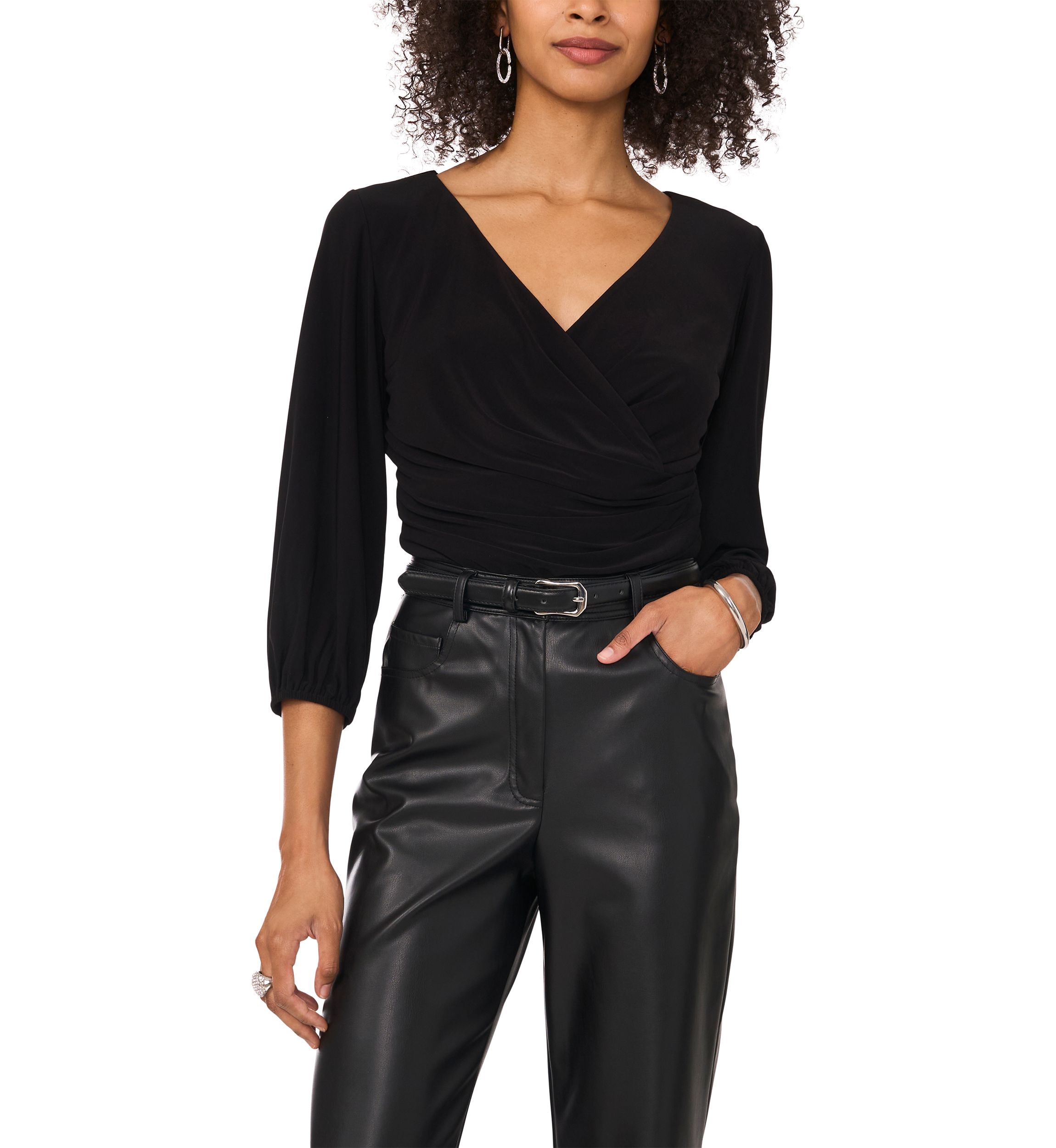 Petite Surplice Top 