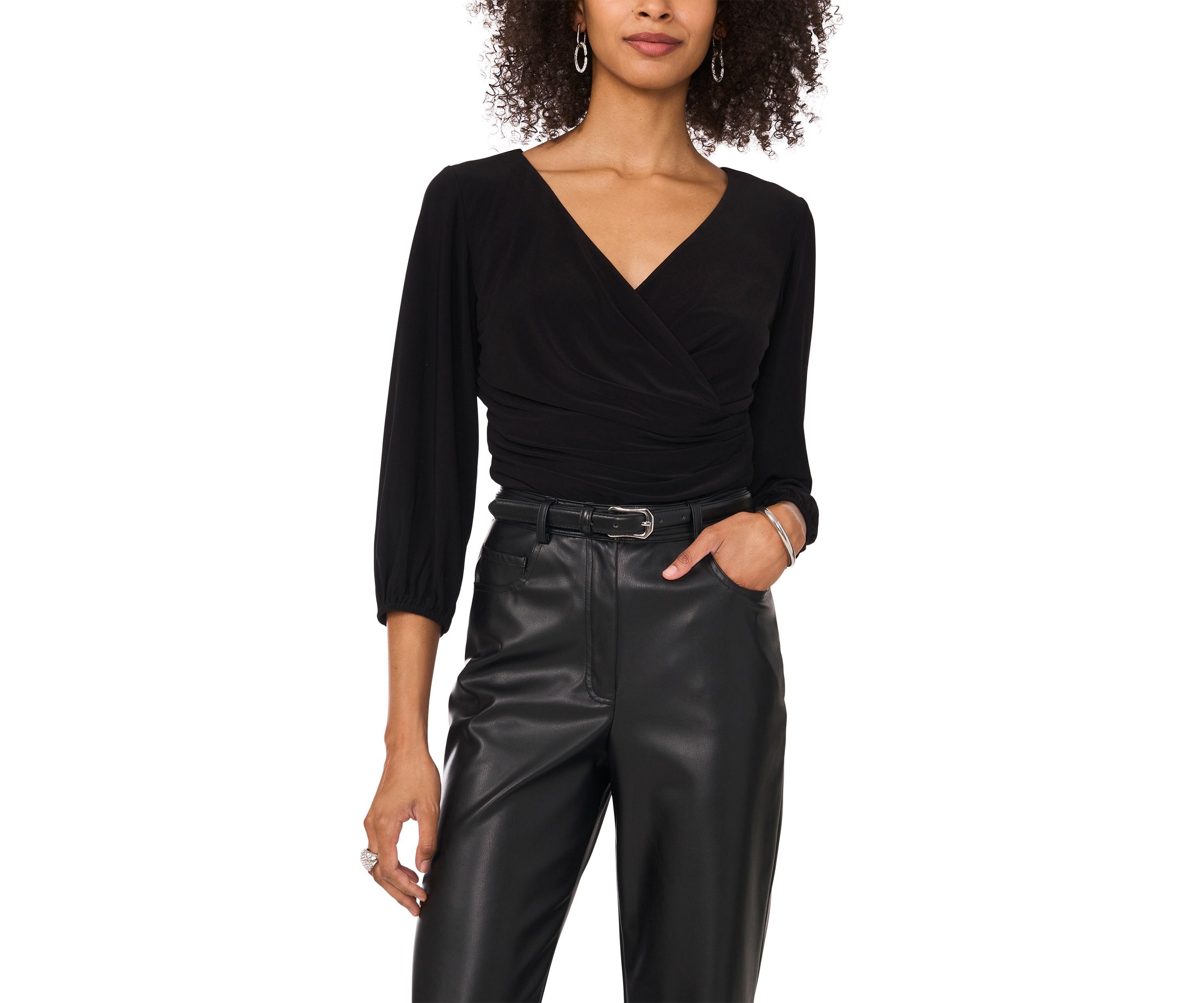 Petite Surplice Top 