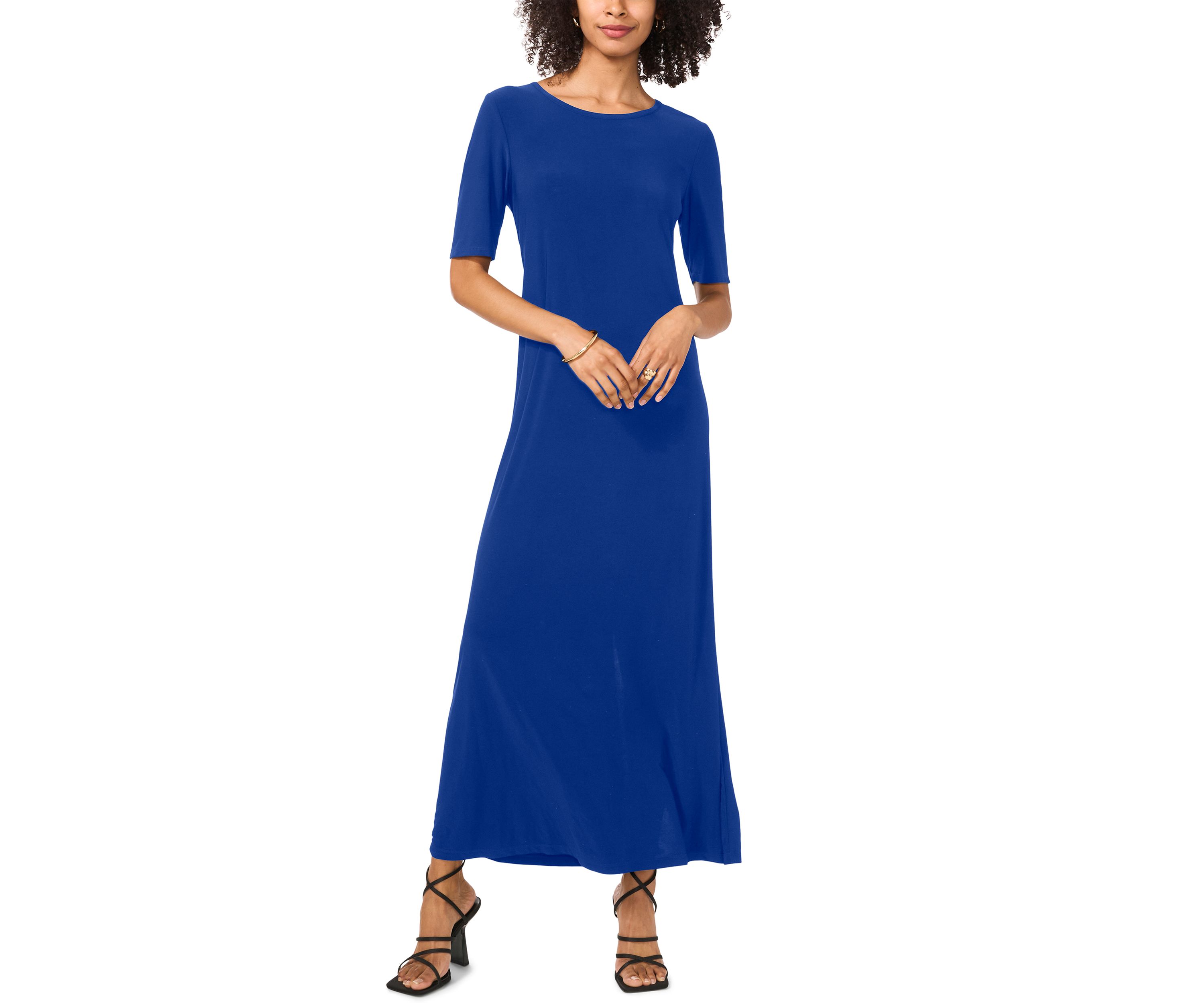 Petite Short Sleeve Maxi Dress