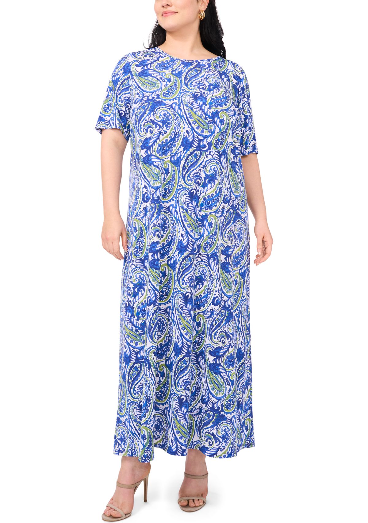 Plus Size Elbow Sleeve Dress