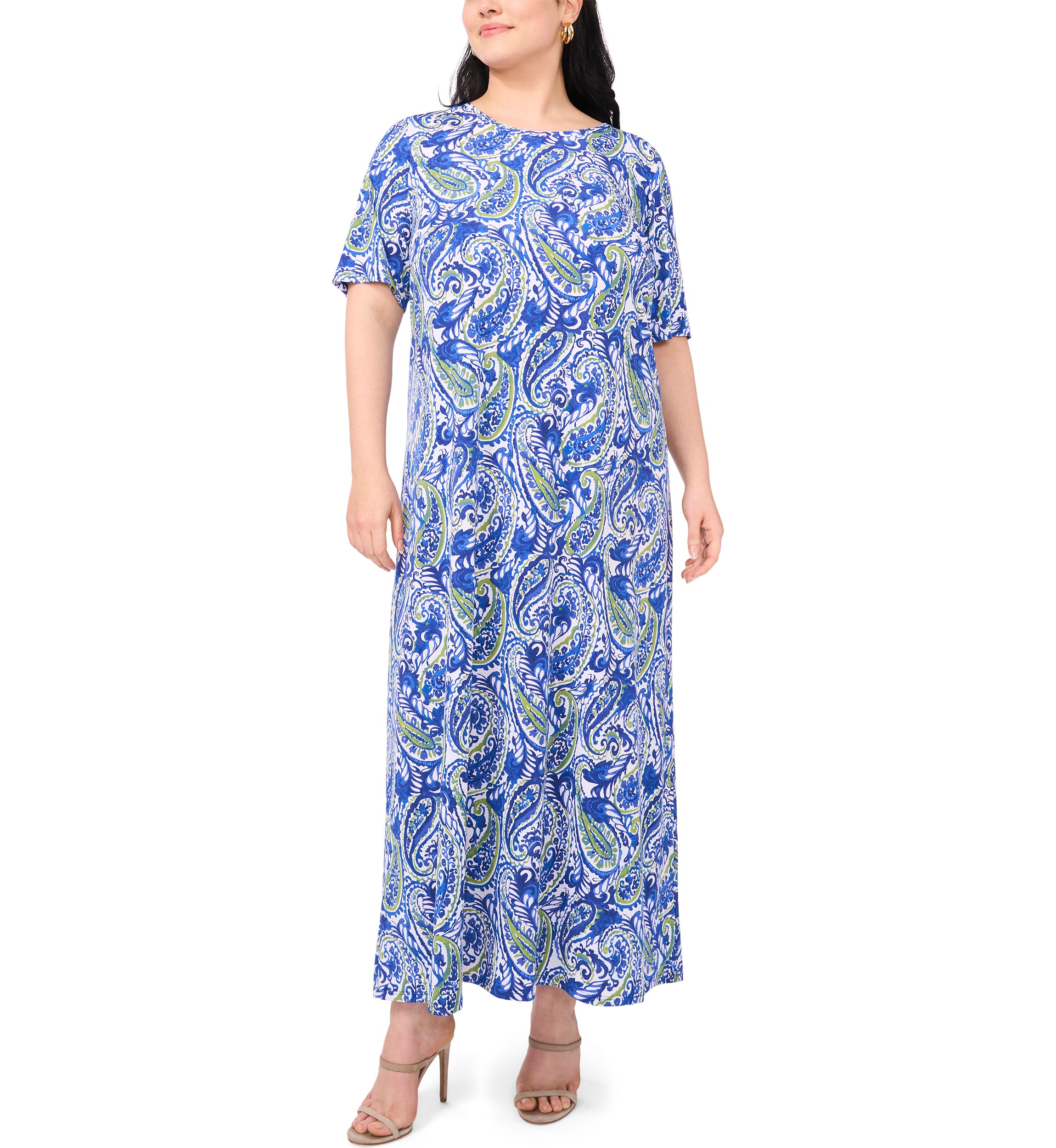 Plus Size Elbow Sleeve Dress