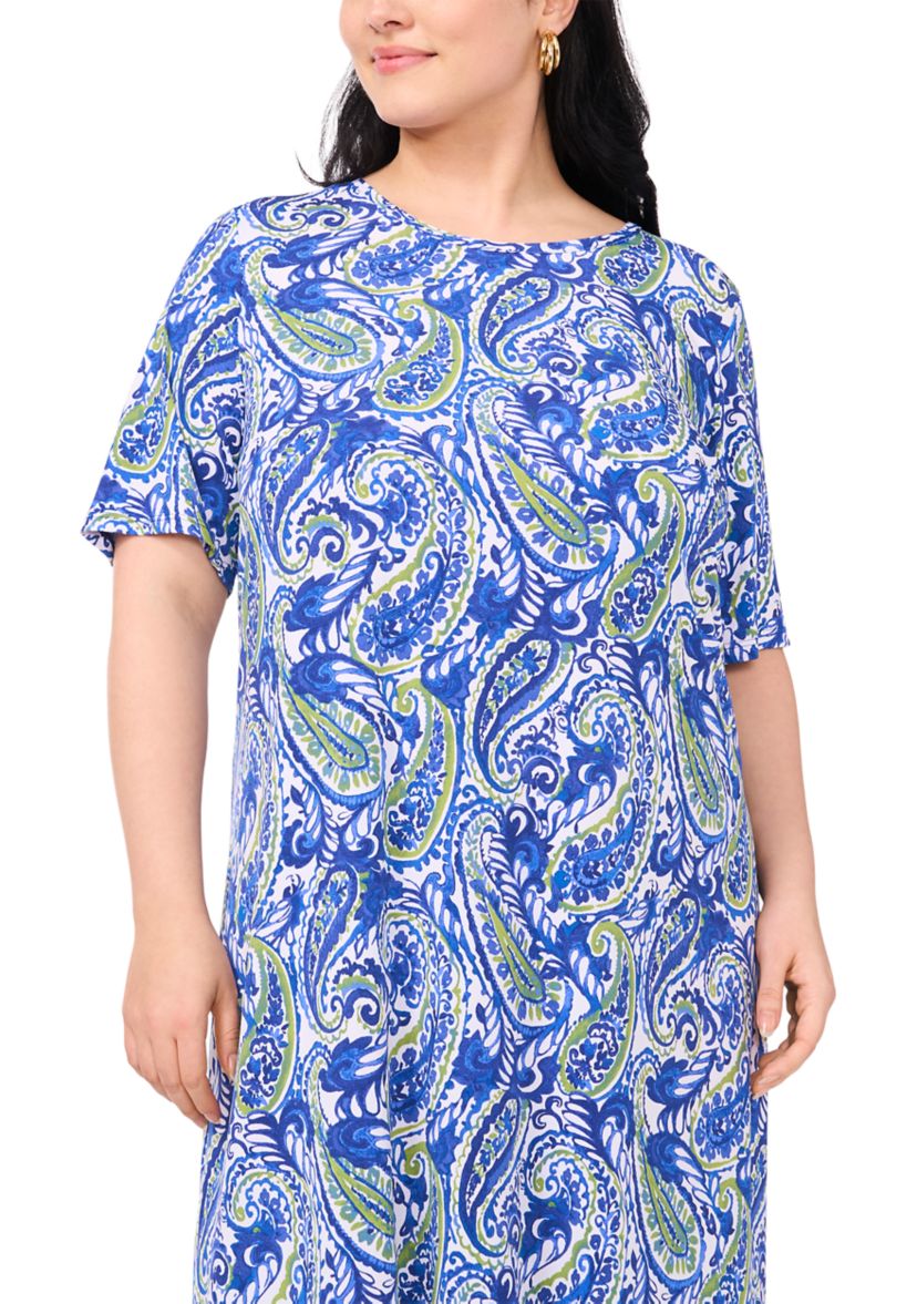 Plus Size Elbow Sleeve Dress