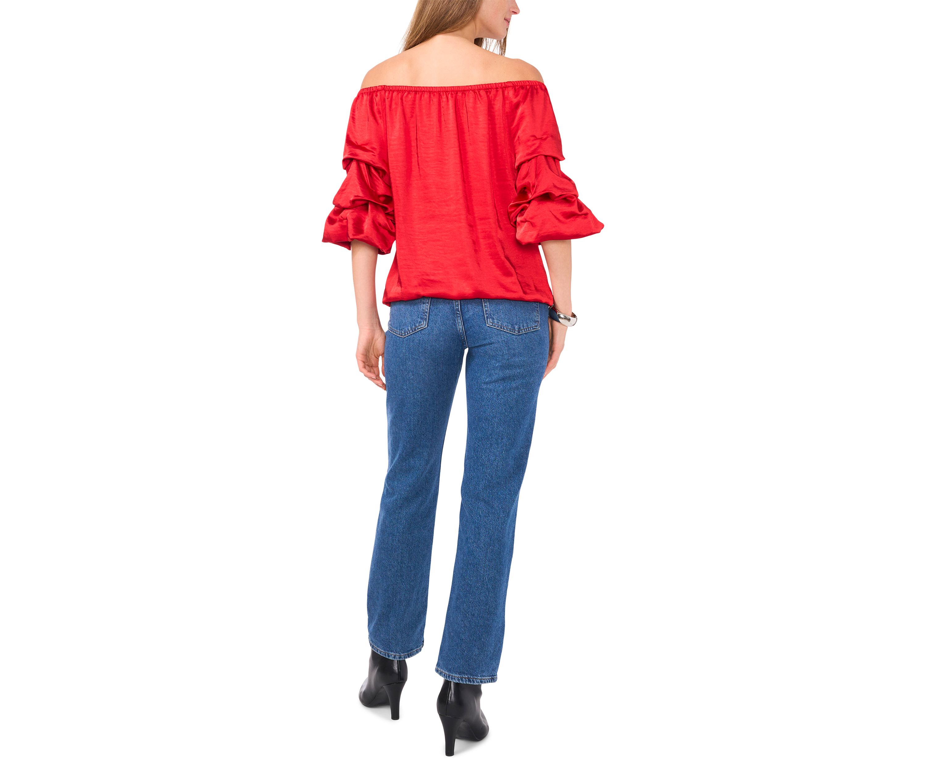 Womens Off the Shoulder Cha Cha Sleeve Top