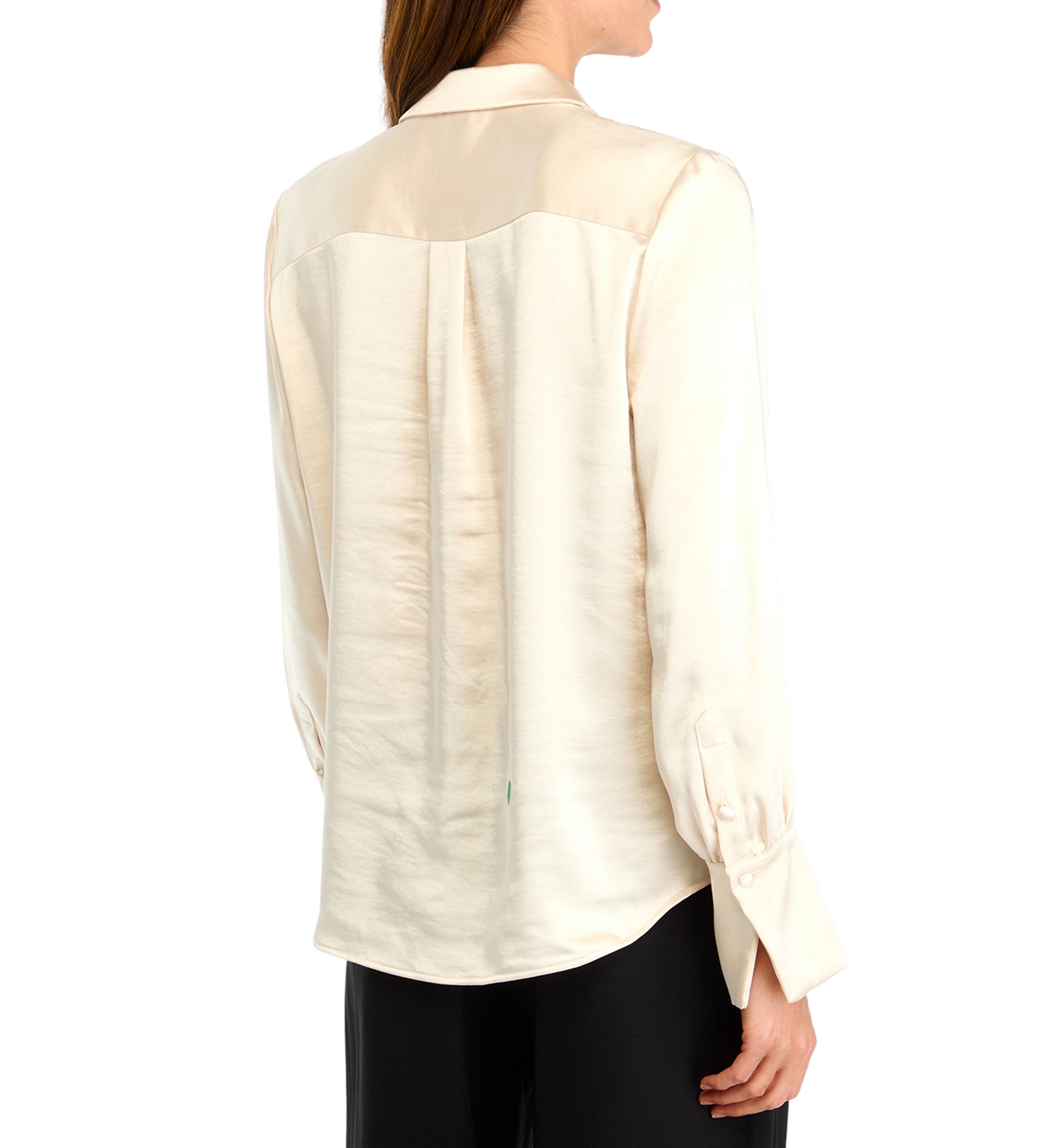 Womens Long Sleeve Button Front Shirt