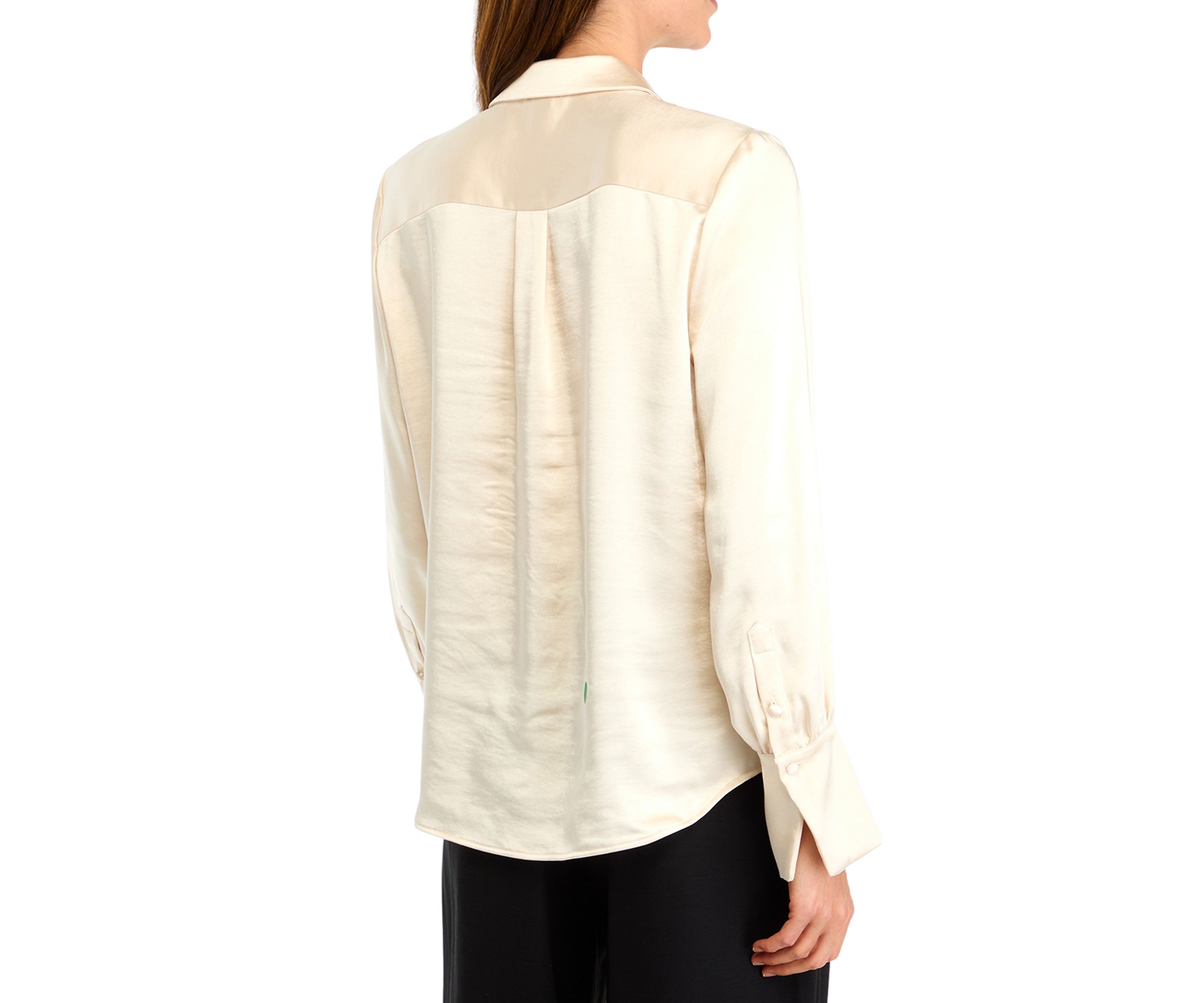 Womens Long Sleeve Button Front Shirt