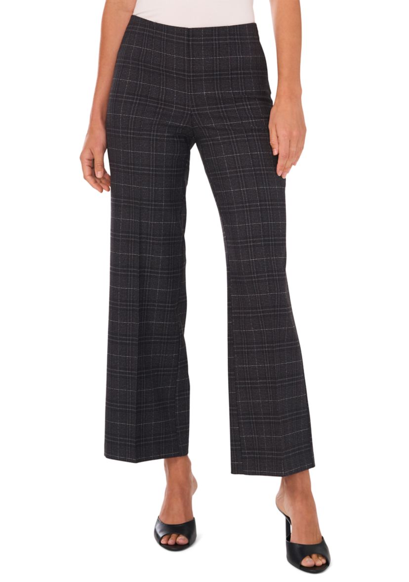 Womens Wide Leg Pull On Ponte Pants