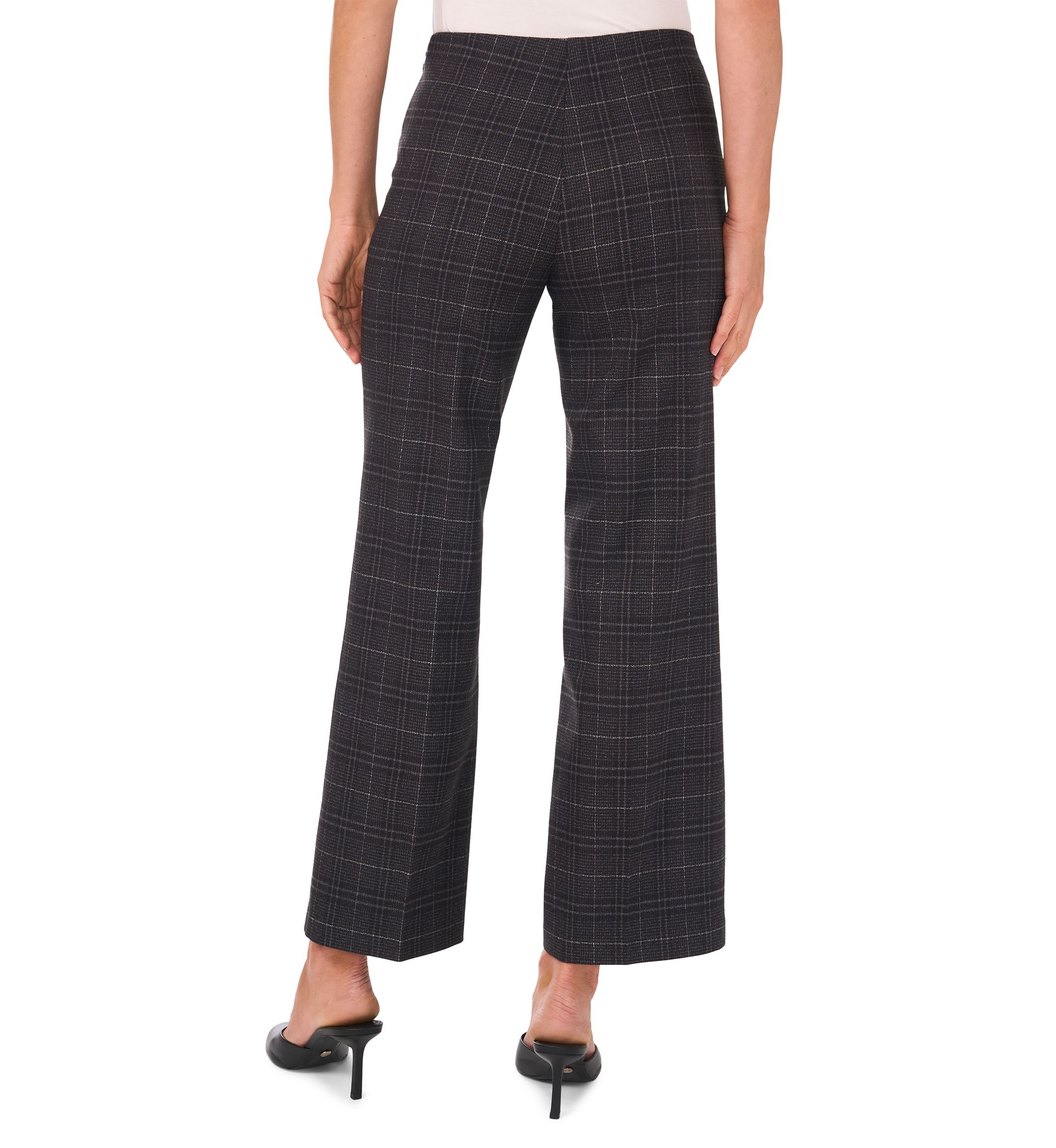 Womens Wide Leg Pull On Ponte Pants