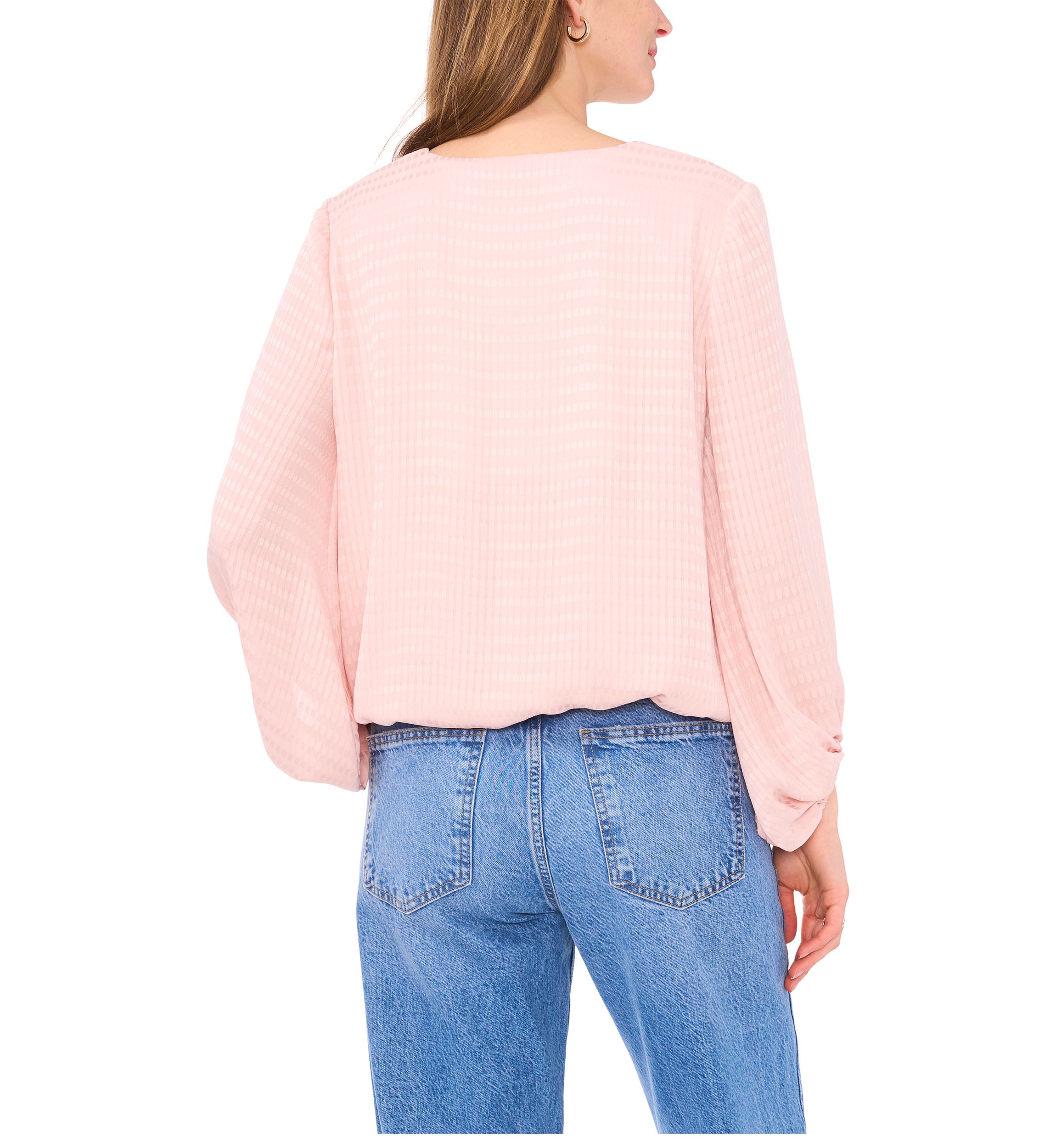 Womens Long Sleeve Wrap Blouse