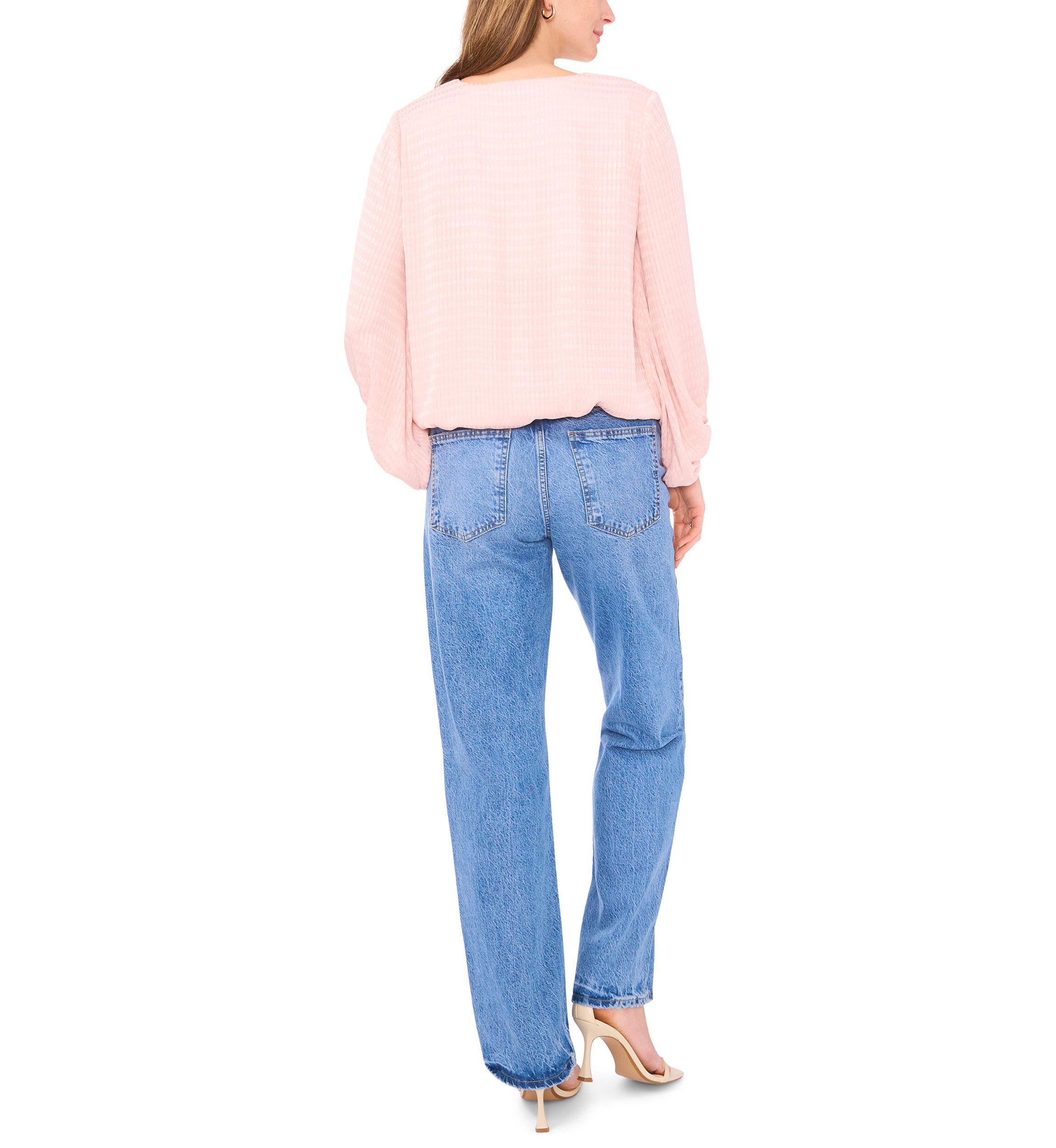 Womens Long Sleeve Wrap Blouse