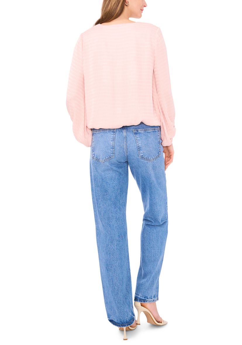 Womens Long Sleeve Wrap Blouse