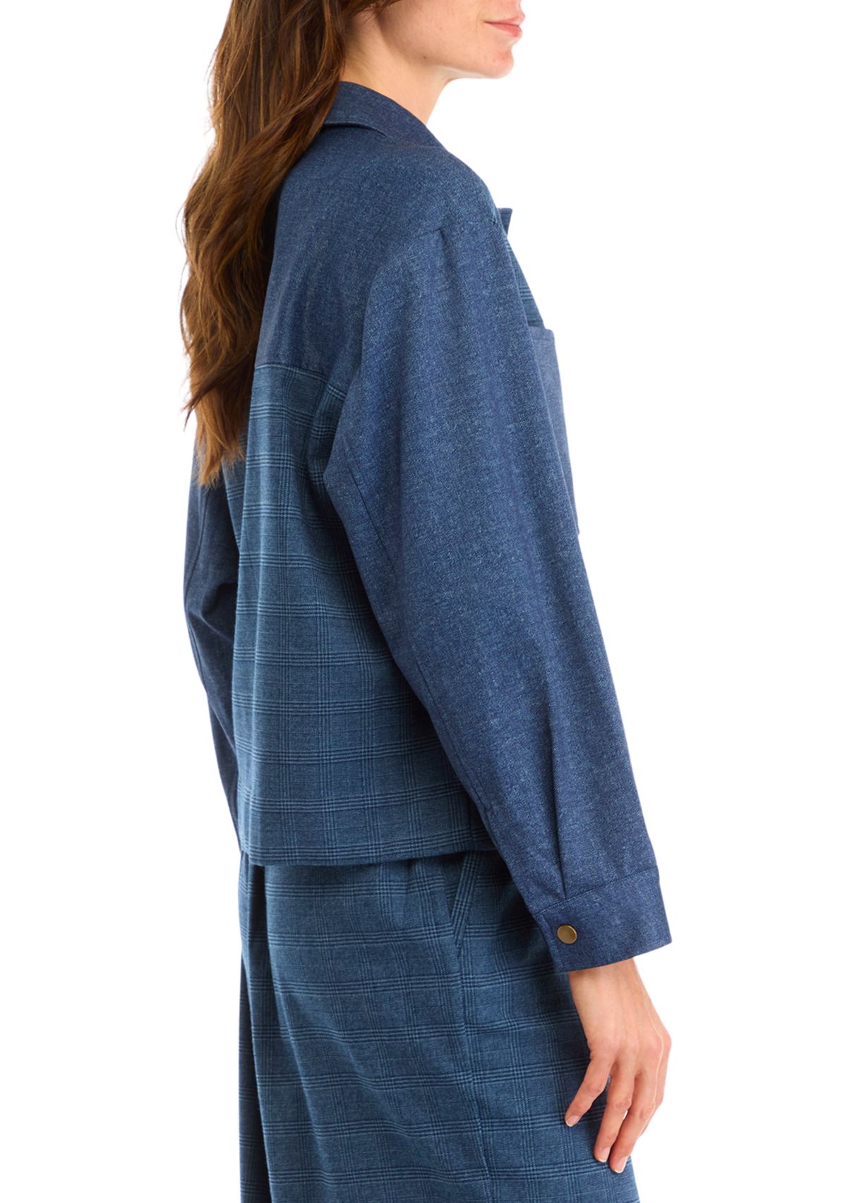 Womens Zip Front Pocketed Jacket 
